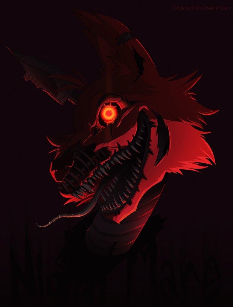 780x1030 Nightmare Foxy Glitch, Phone