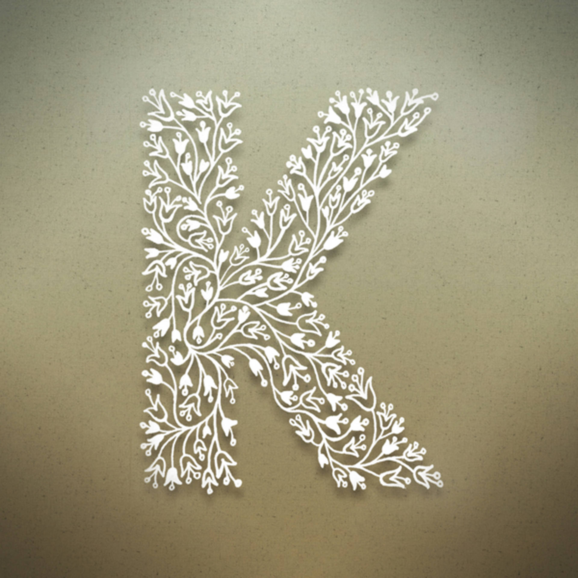 1920x1920 Download Fancy Letter K Wallpaper, Phone