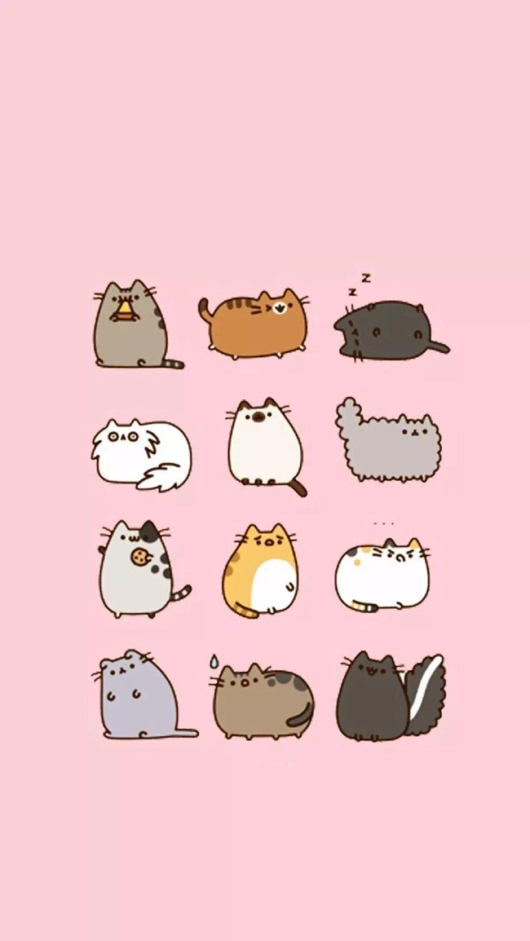 1090x1920 Pastel Pusheen Wallpaper Free Pastel Pusheen, Phone