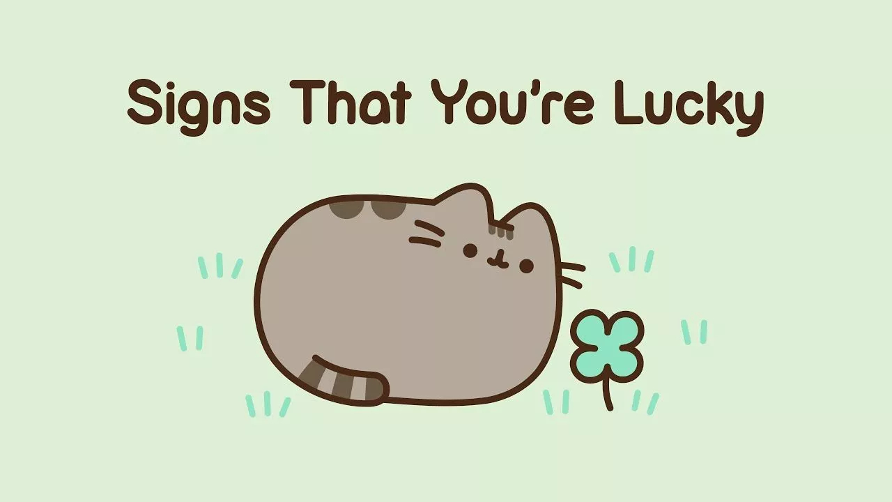 1280x720 Pusheen: Signs That You're Lucky, Desktop