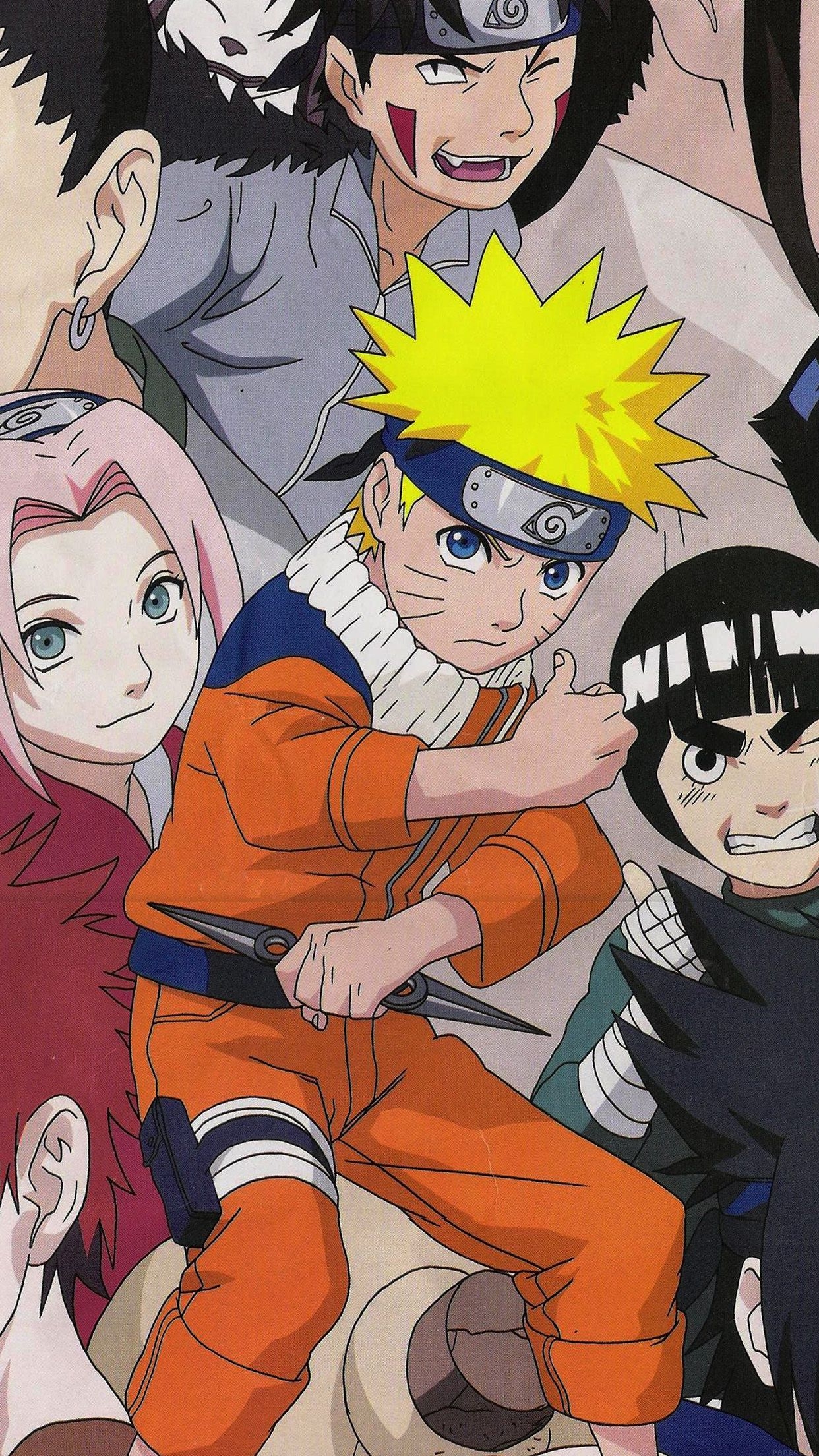 1250x2210 Naruto And Friends Art Game Illust Android wallpaper HD wallpaper, Phone