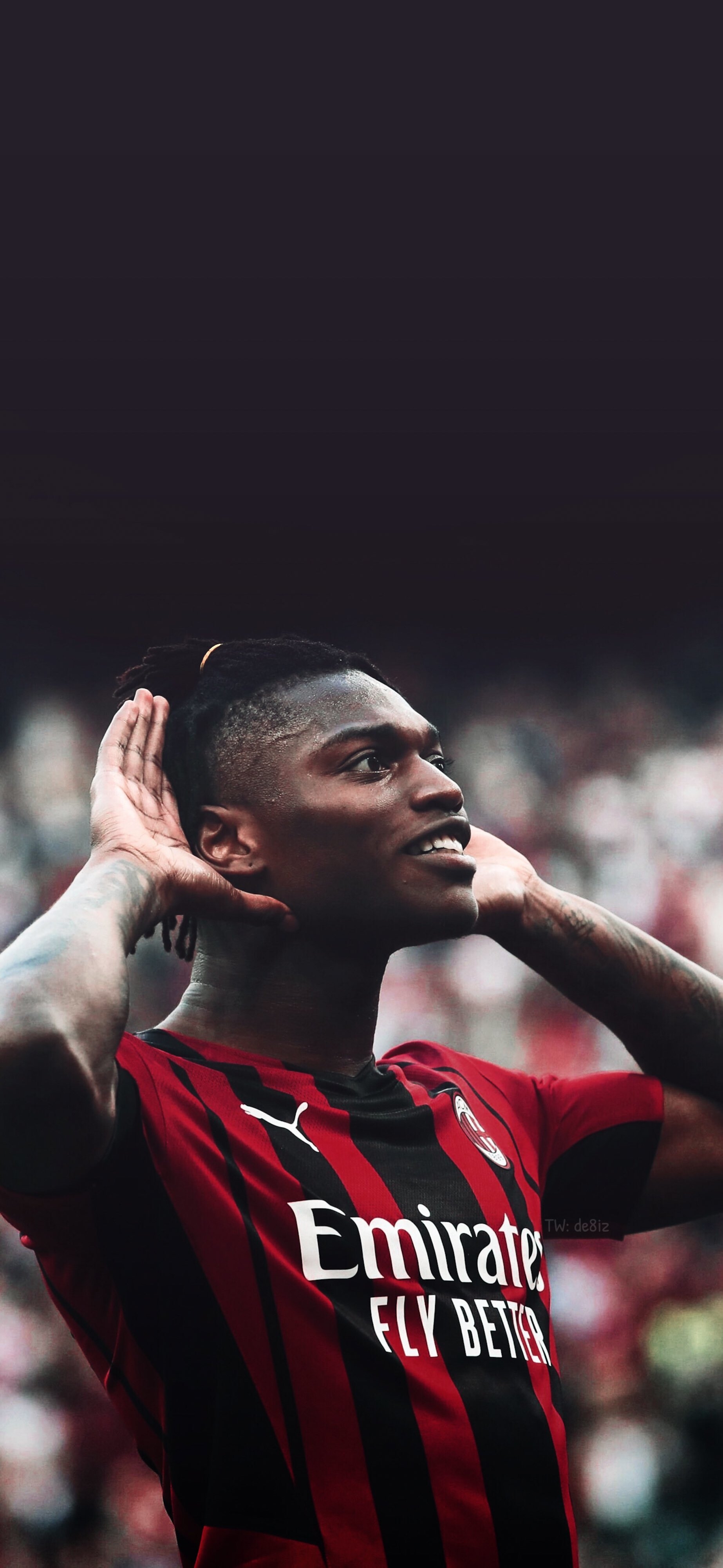 1850x4000 Ruksl. #Wallpaper AC Milan └ Rafael Leão └ Theo Hernández, Phone