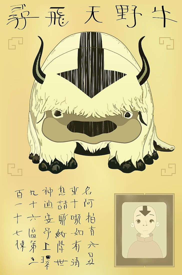 730x1100 HD wallpaper: Avatar: The Last Airbender, anime, Appa, retro, Phone