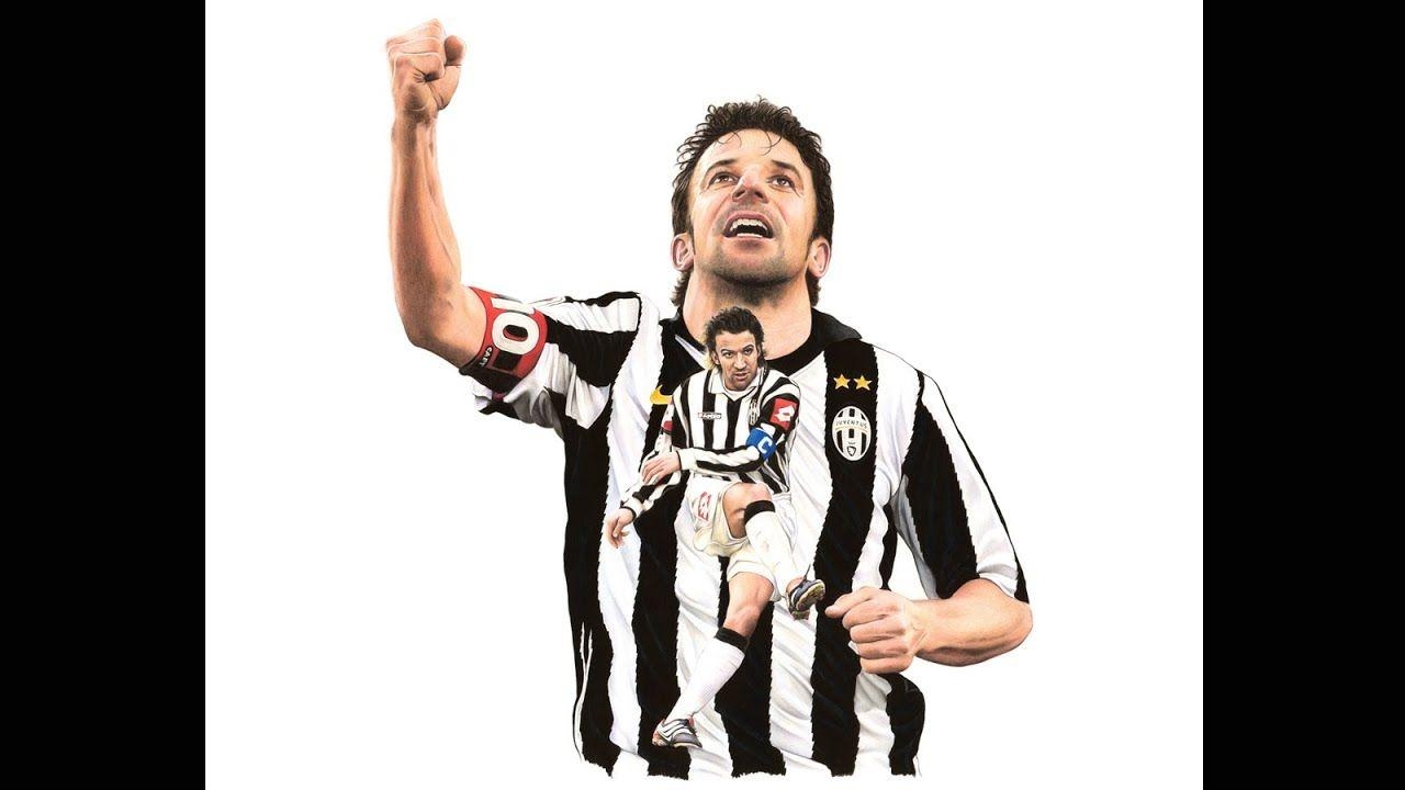 1280x720 Alessandro Del Piero in colour pencil, Desktop