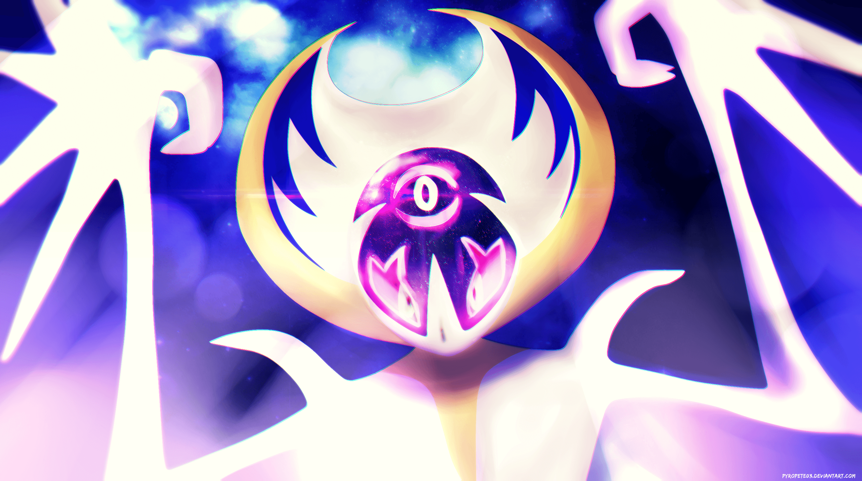 2860x1600 Lunala (Pokémon) HD Wallpaper and Background Image, Desktop