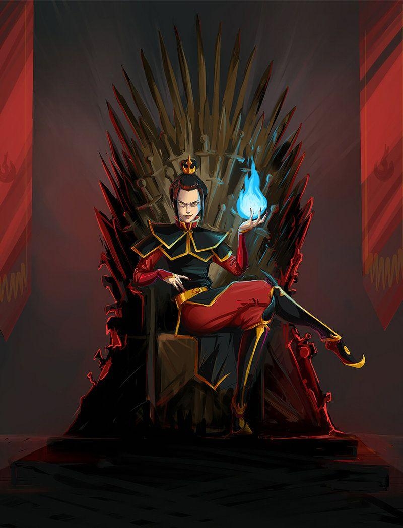 800x1050 Azula on the Iron Throne, Phone