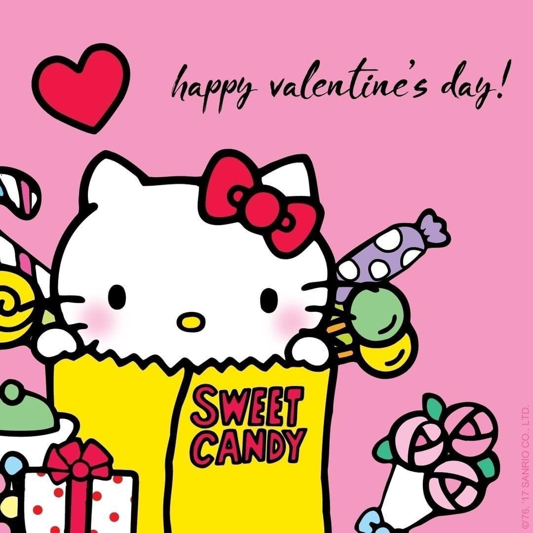 1080x1080 Hello Kitty Valentine's Day Wallpaper Free Hello Kitty, Phone