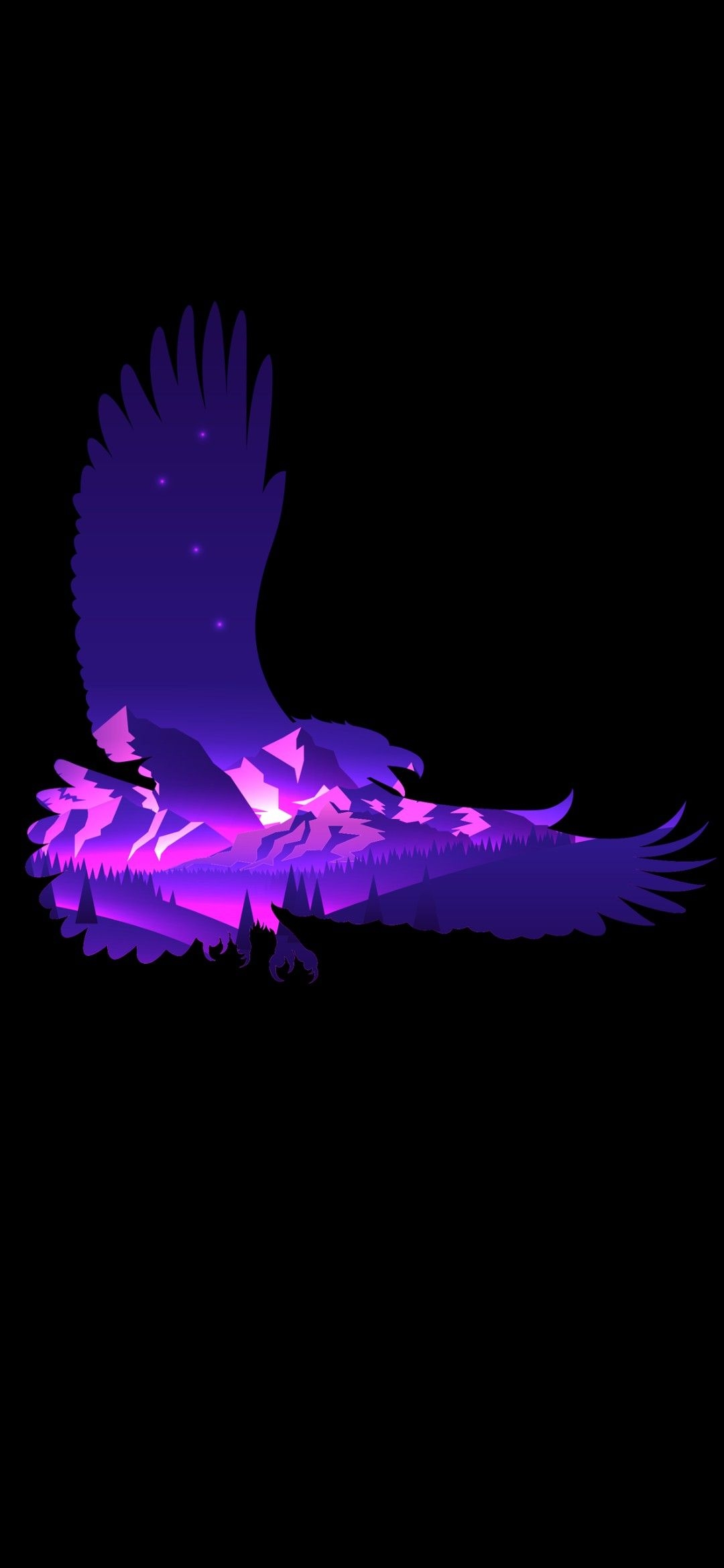 1080x2340 Eagle Eye Purple Dark Android Mobile HD Wallpaper, Phone