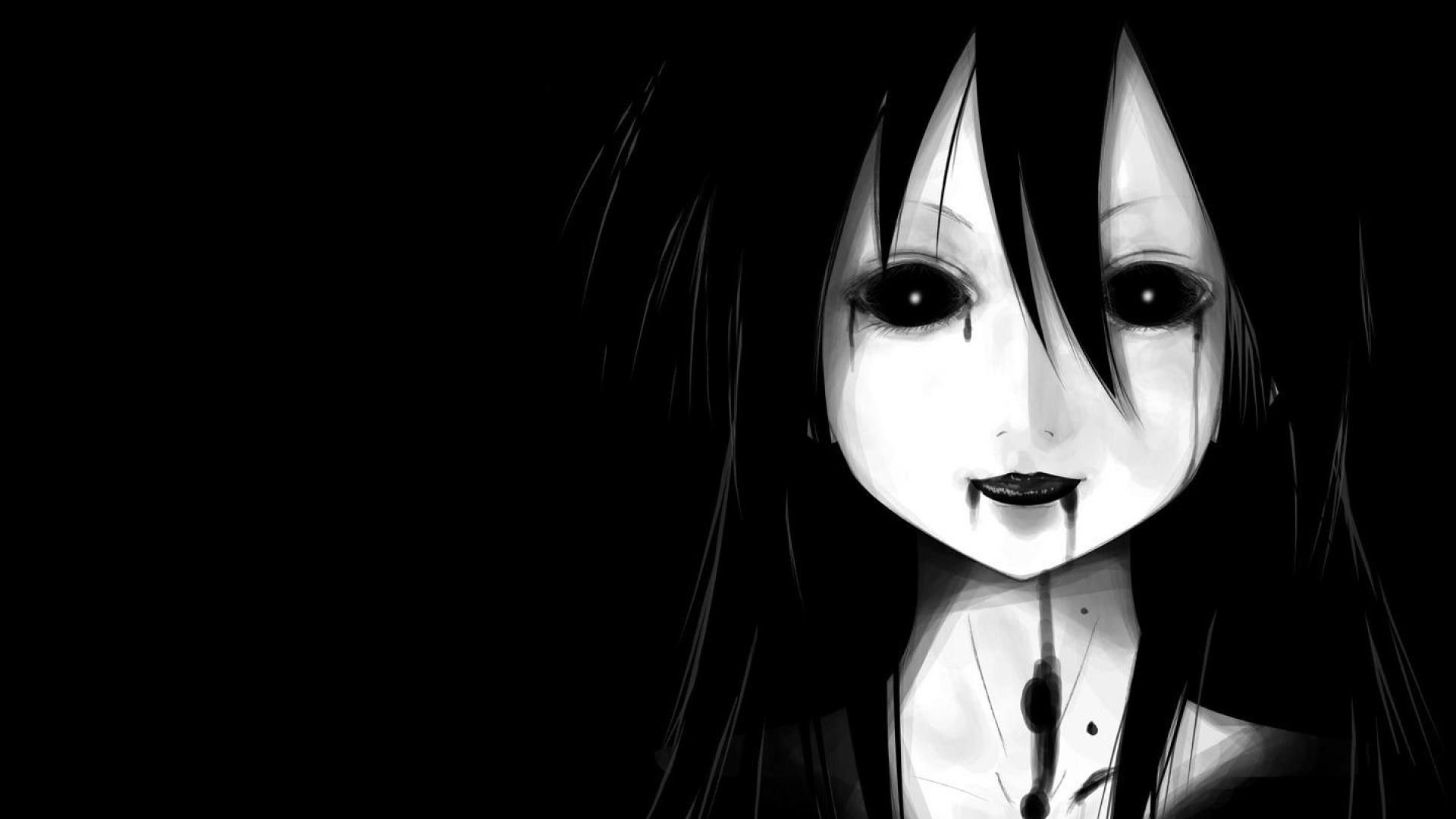 1920x1080 Anime Black and White Wallpaper, Desktop