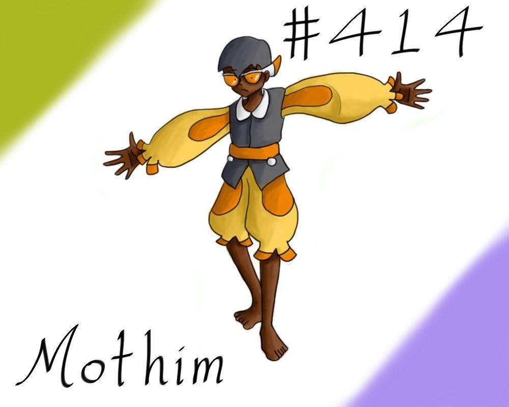 1000x800 Pokemon Gijinka Project 414 Mothim, Desktop