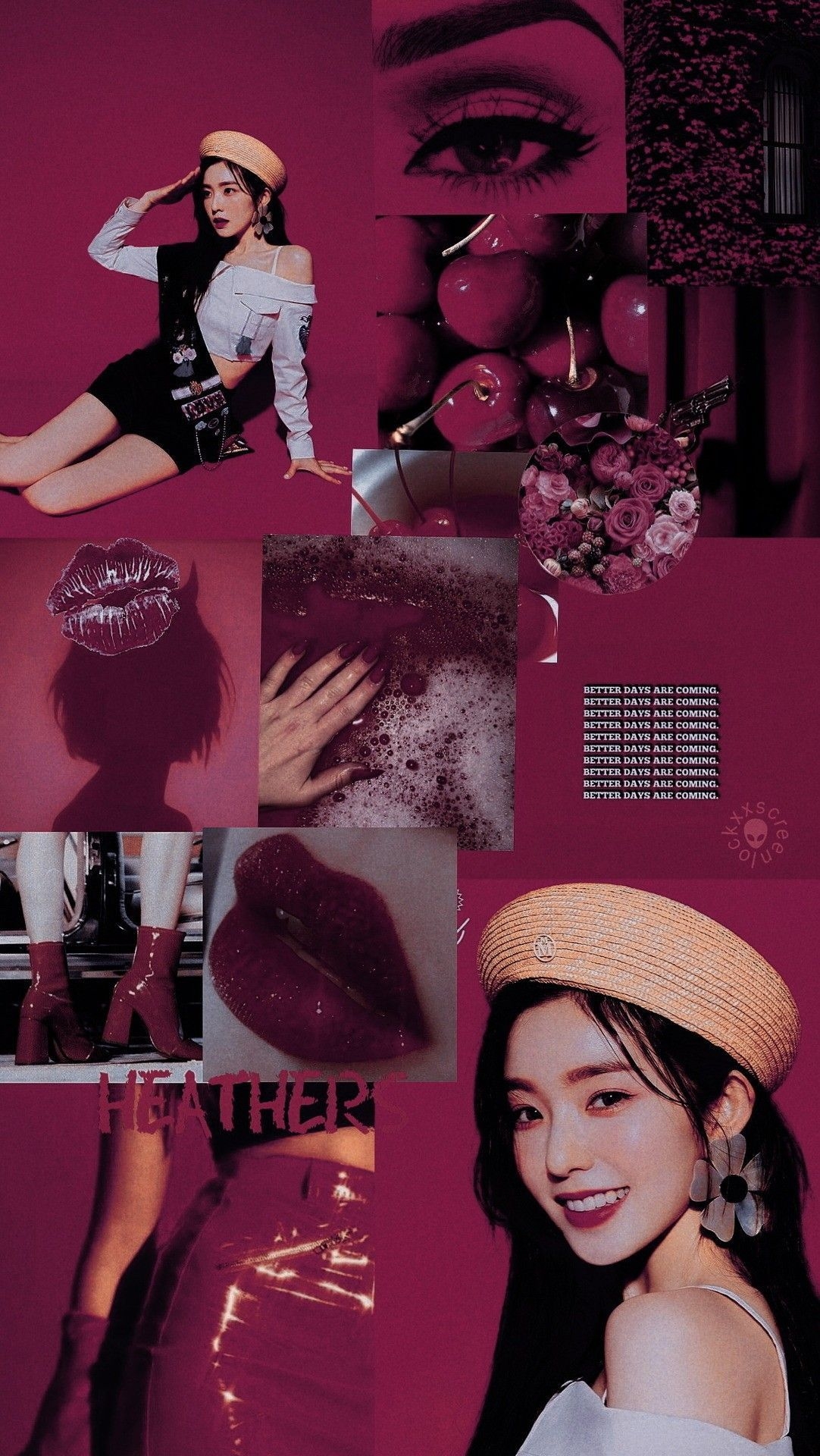 1090x1920 Red Velvet Aesthetic Wallpaper Free Red Velvet Aesthetic Background, Phone