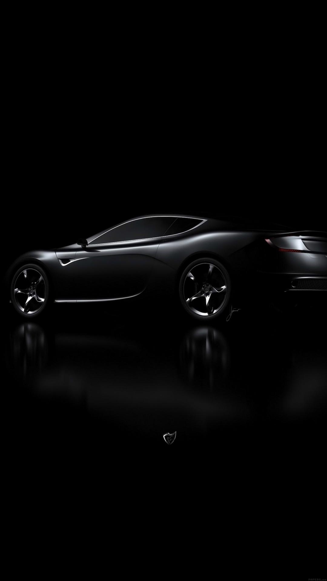 1080x1920 Aston Martin Black Car Dark iPhone 8 Wallpaper Free Download, Phone