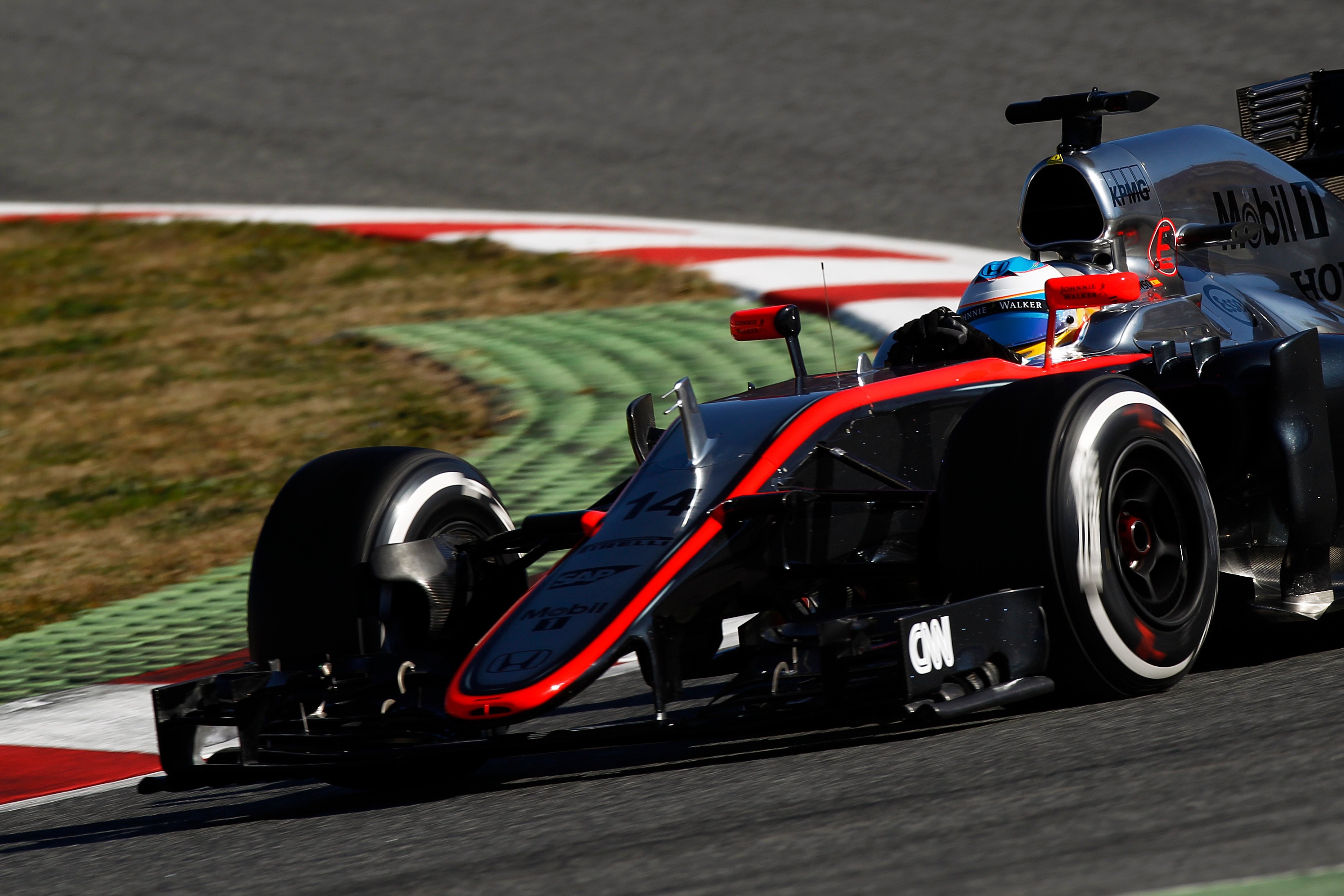 3740x2490 Fernando Alonso Crashes During F1 Testing Picture, Photo, Desktop