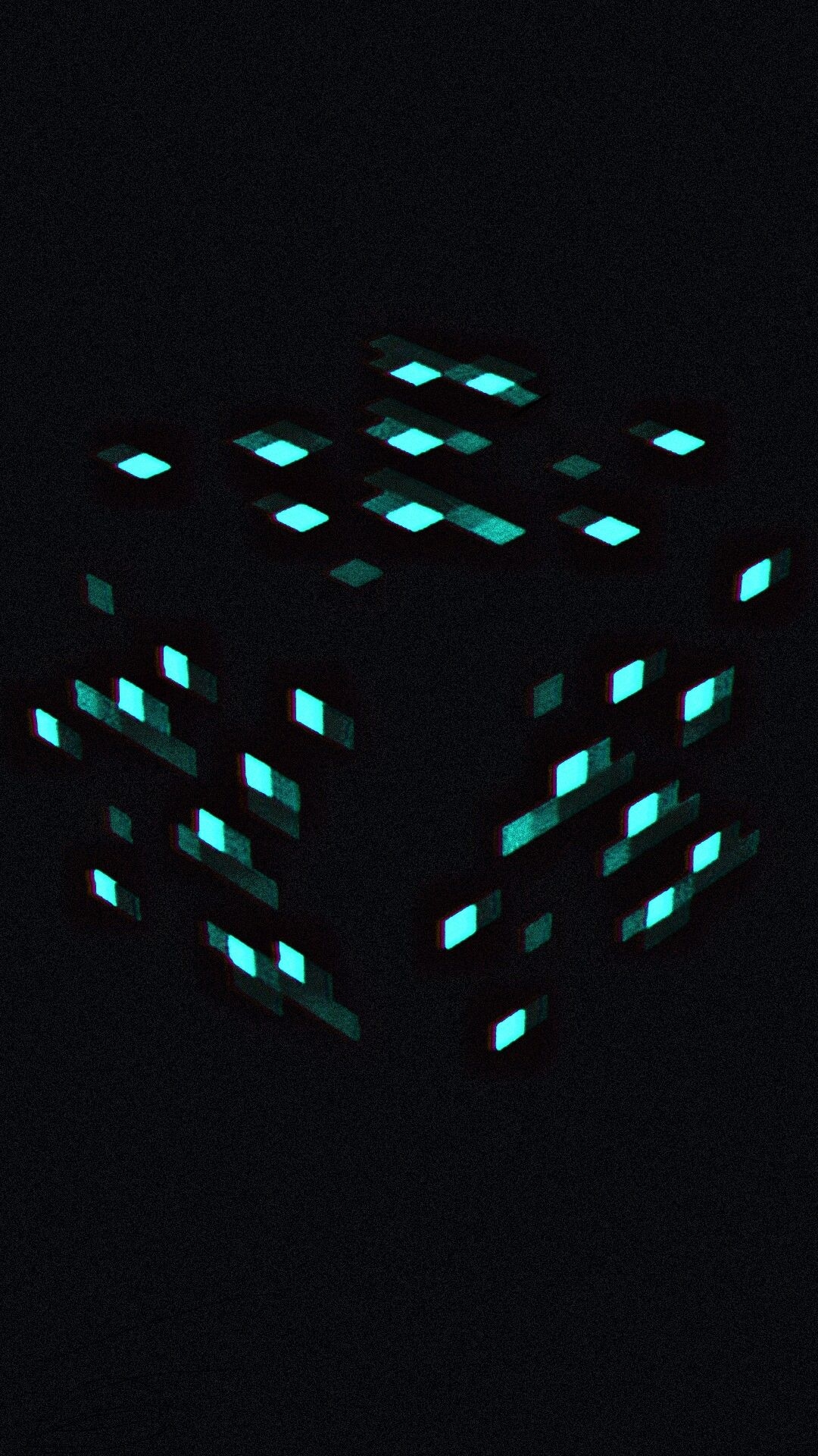 1080x1920 Wallpaper, Minecraft, ore, dark, Phone