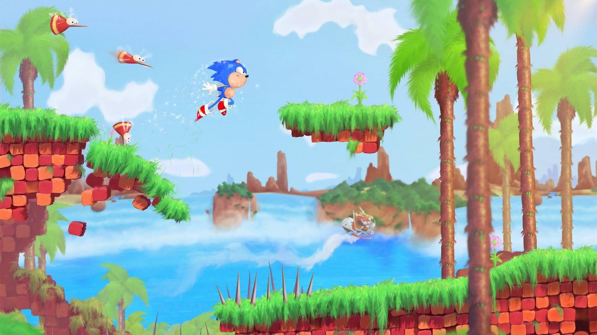 1920x1080 Green Hill Dash (1920×1080). Wallpaper. Sonic boom, Desktop