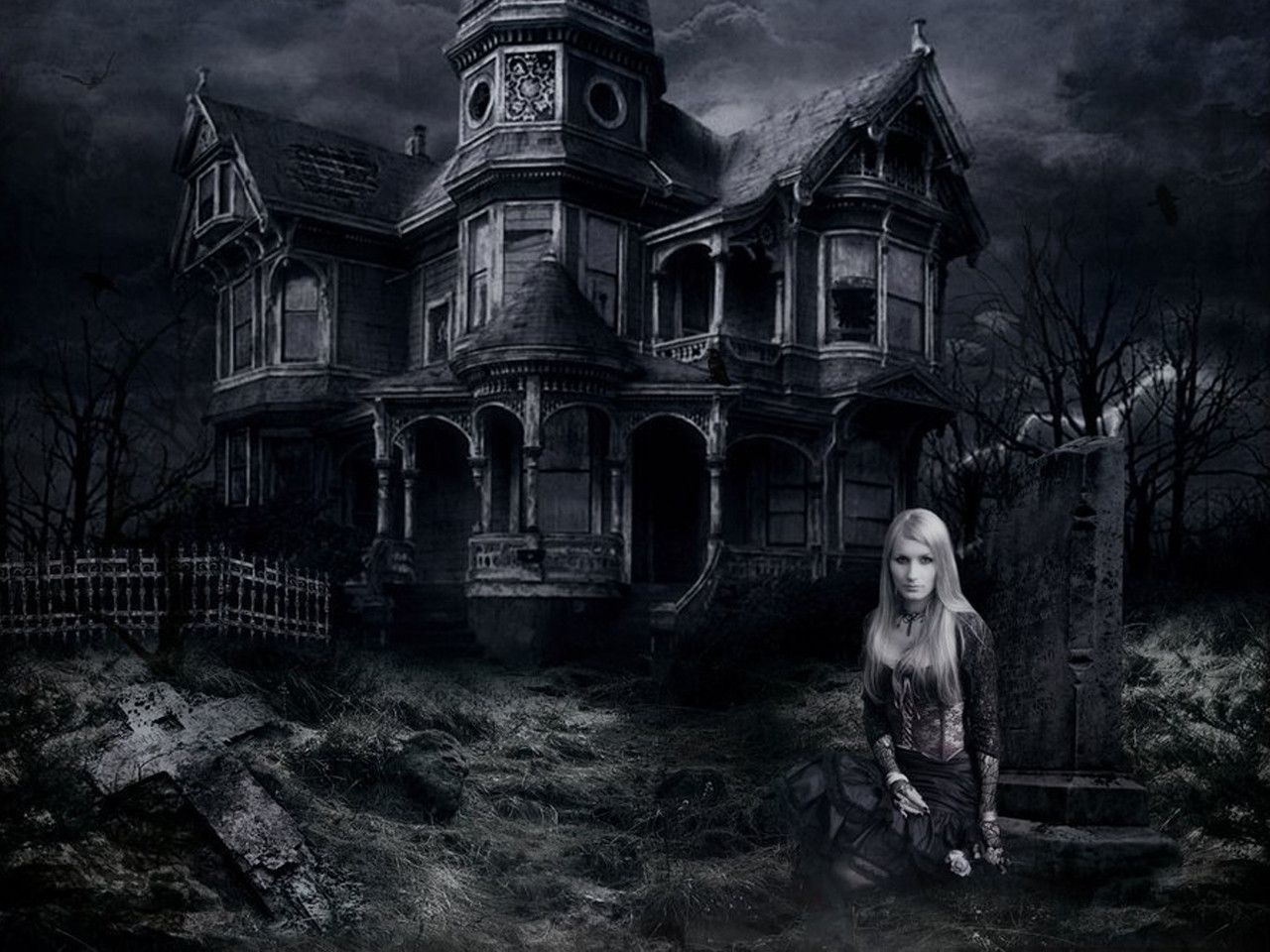 1280x960 Haunted House Wallpaper Free Haunted House Background, Desktop