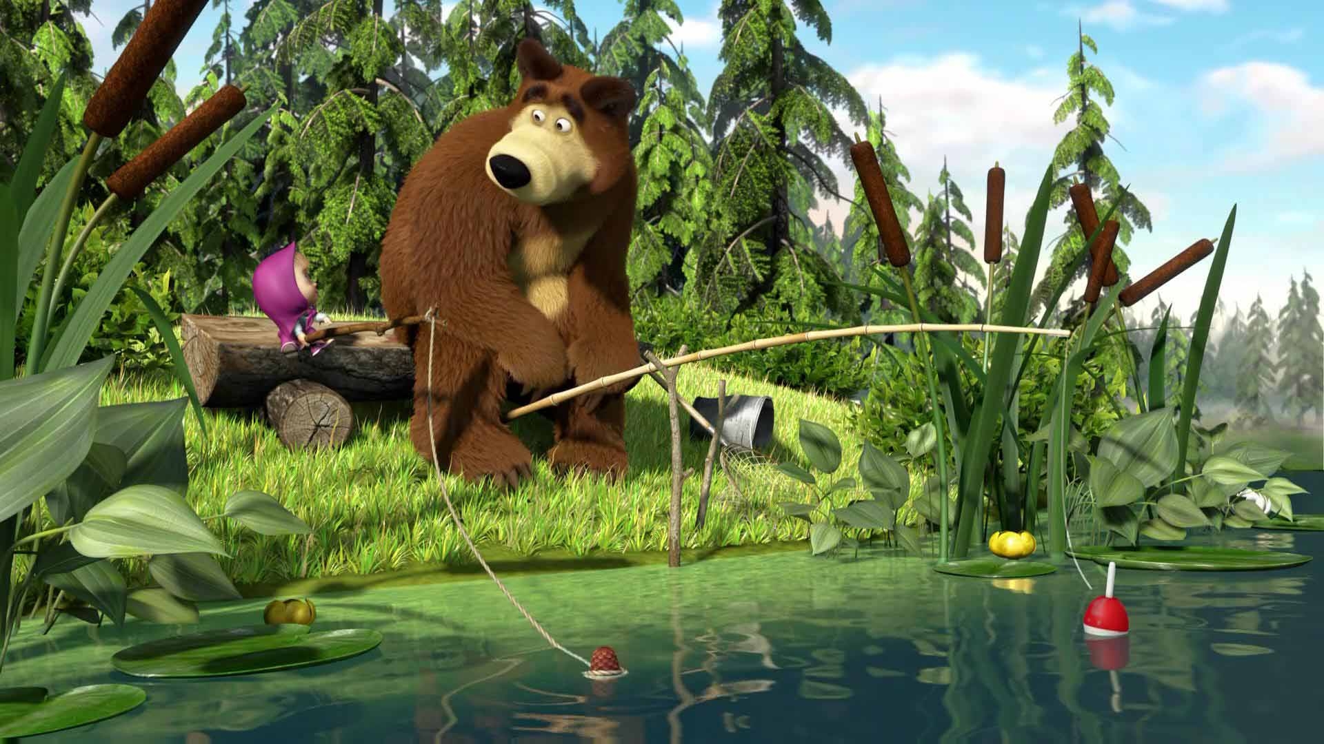 1920x1080 Masha and the Bear Wallpaper, Desktop