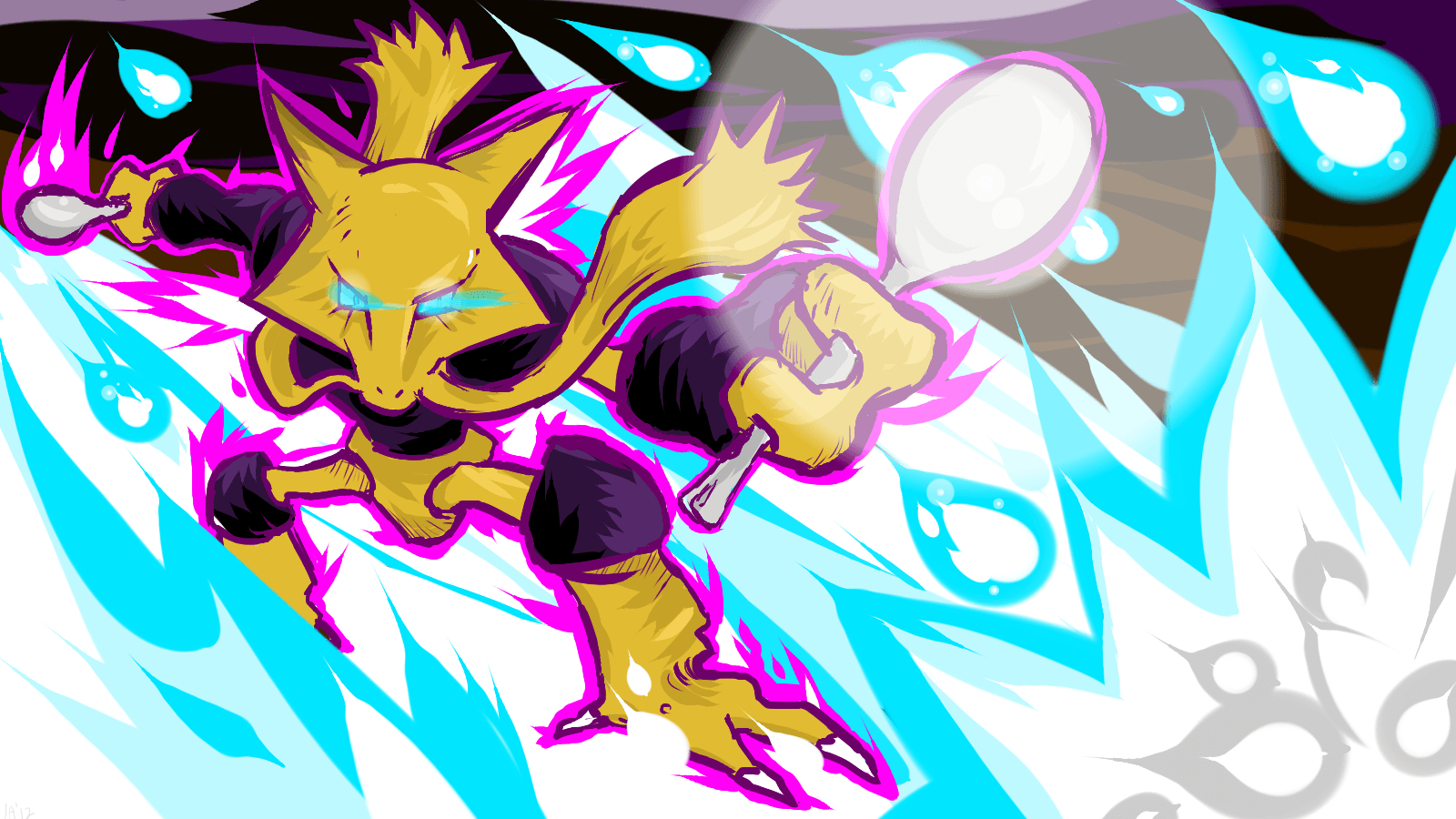 1600x900 Alakazam. Psyshock, Desktop