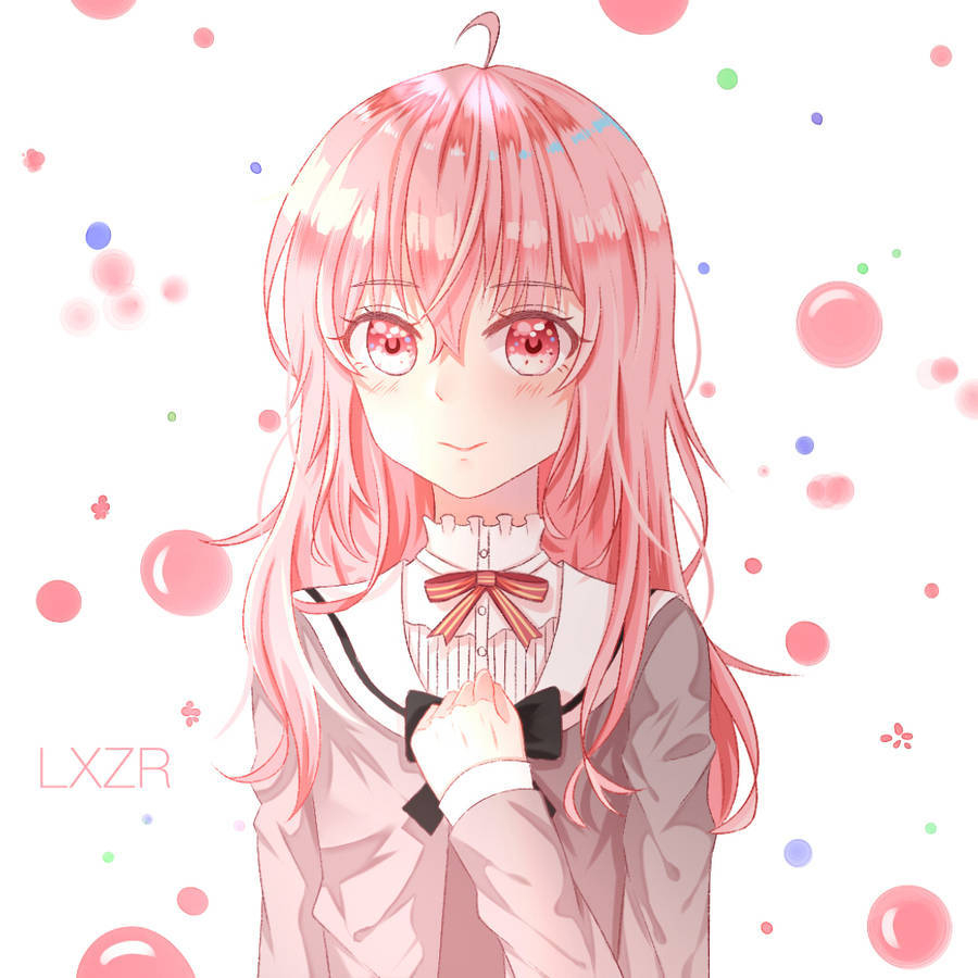 900x900 Download Pink Aesthetic Cute Anime Girl PFP Wallpaper, Phone