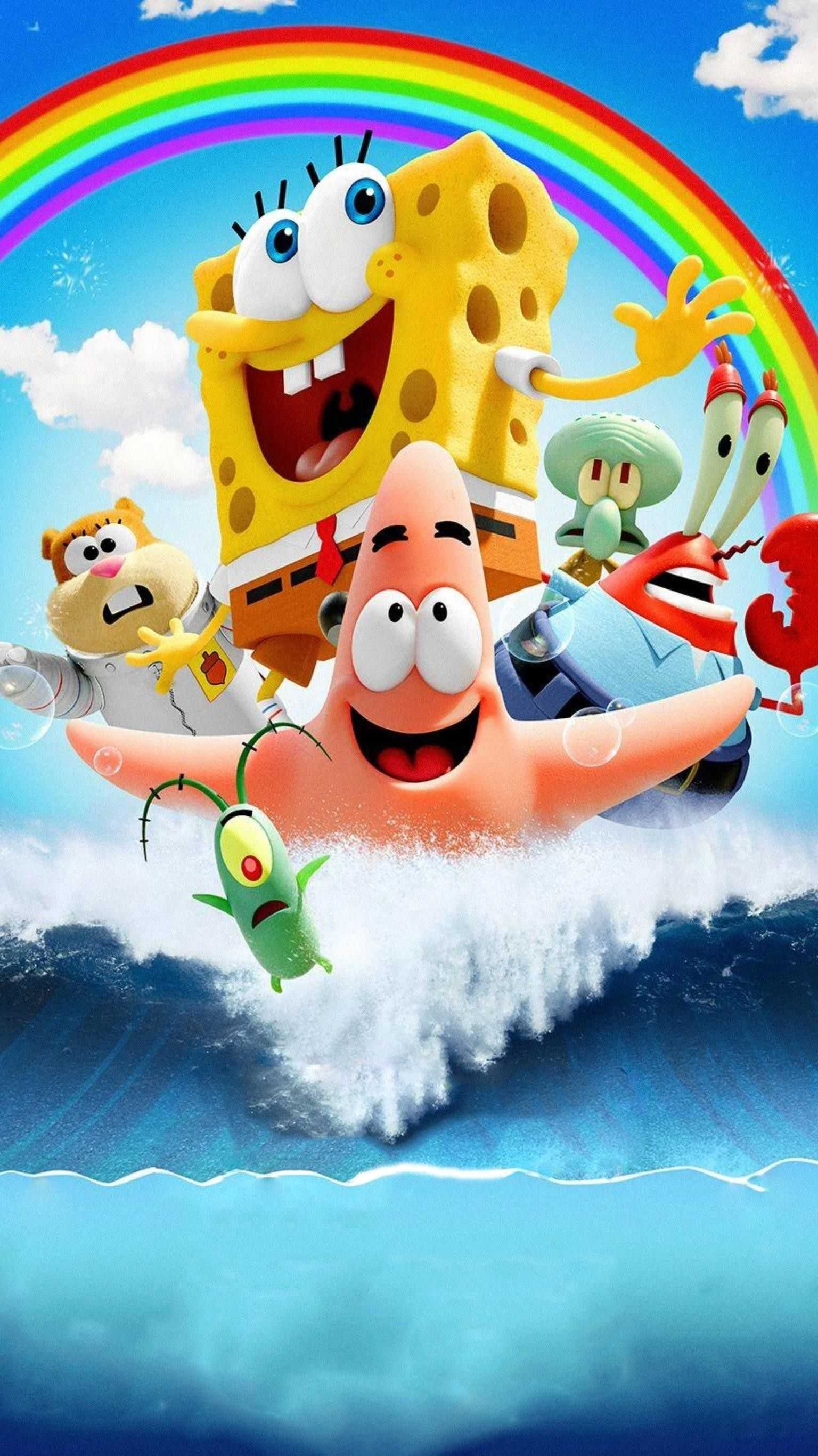 1540x2740 4K Spongebob Wallpaper, Phone