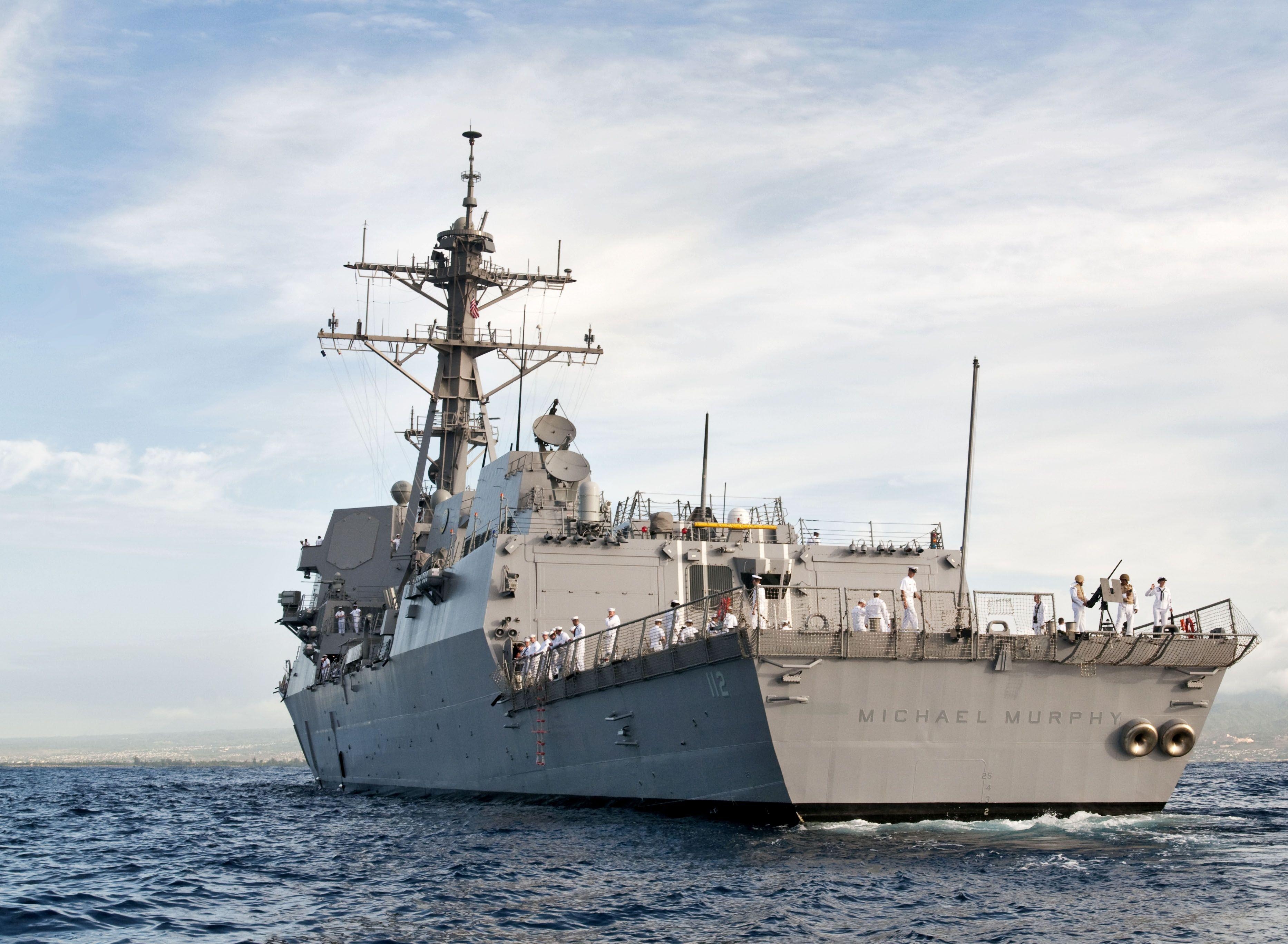 3740x2740 USS Michael Murphy (DDG 112) from a diff. angle. Ship, Plane & etc, Desktop