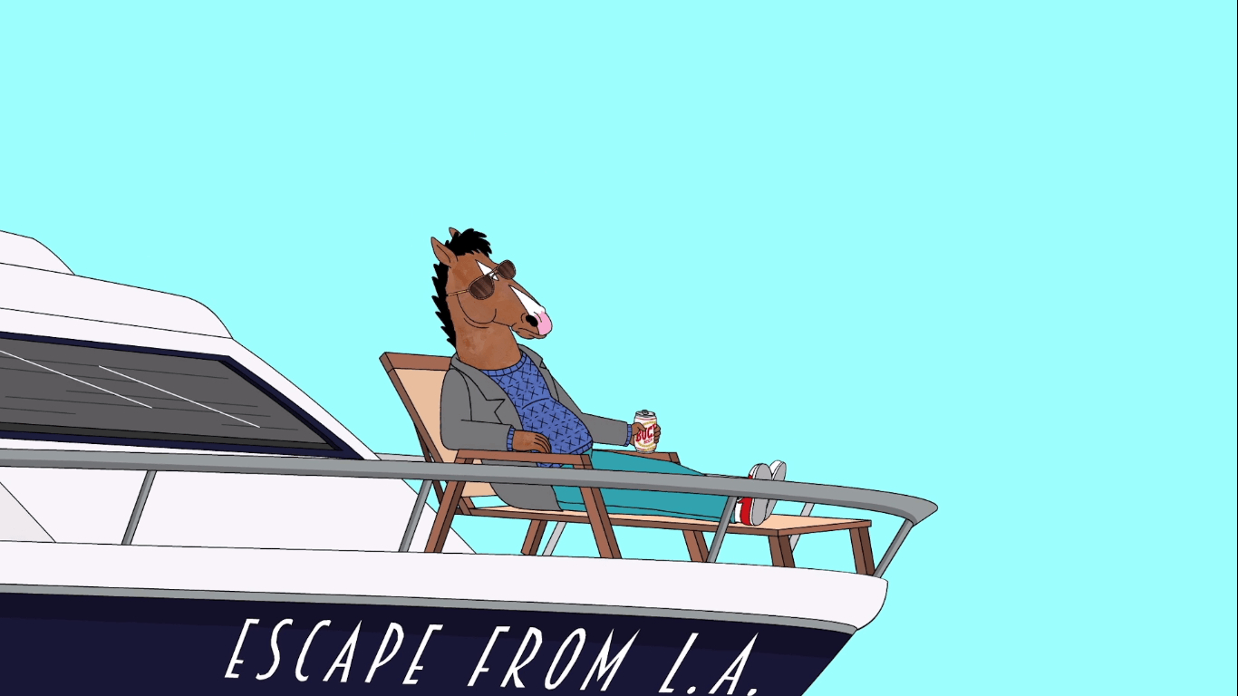 1370x770 BoJack Horseman S02E11(Escape from LA) HD Wallpaper, Desktop