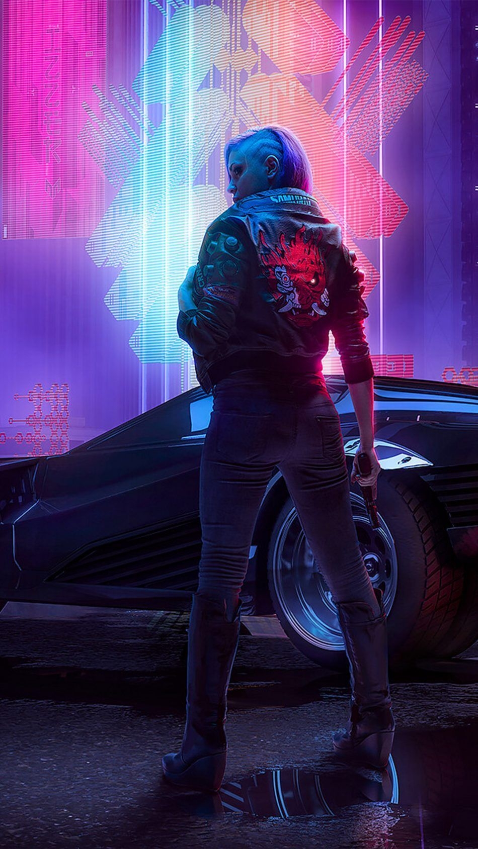 950x1690 Futuristic Cyberpunk 2077 4K Ultra HD Mobile Wallpaper. Cyberpunk girl, Cyberpunk character, Cyberpunk, Phone