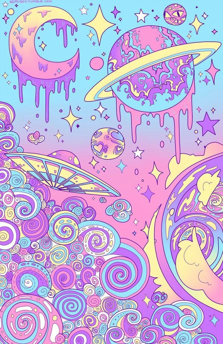 740x1140 Universo pastel gore. Trippy painting, Trippy wallpaper, Trippy drawings, Phone