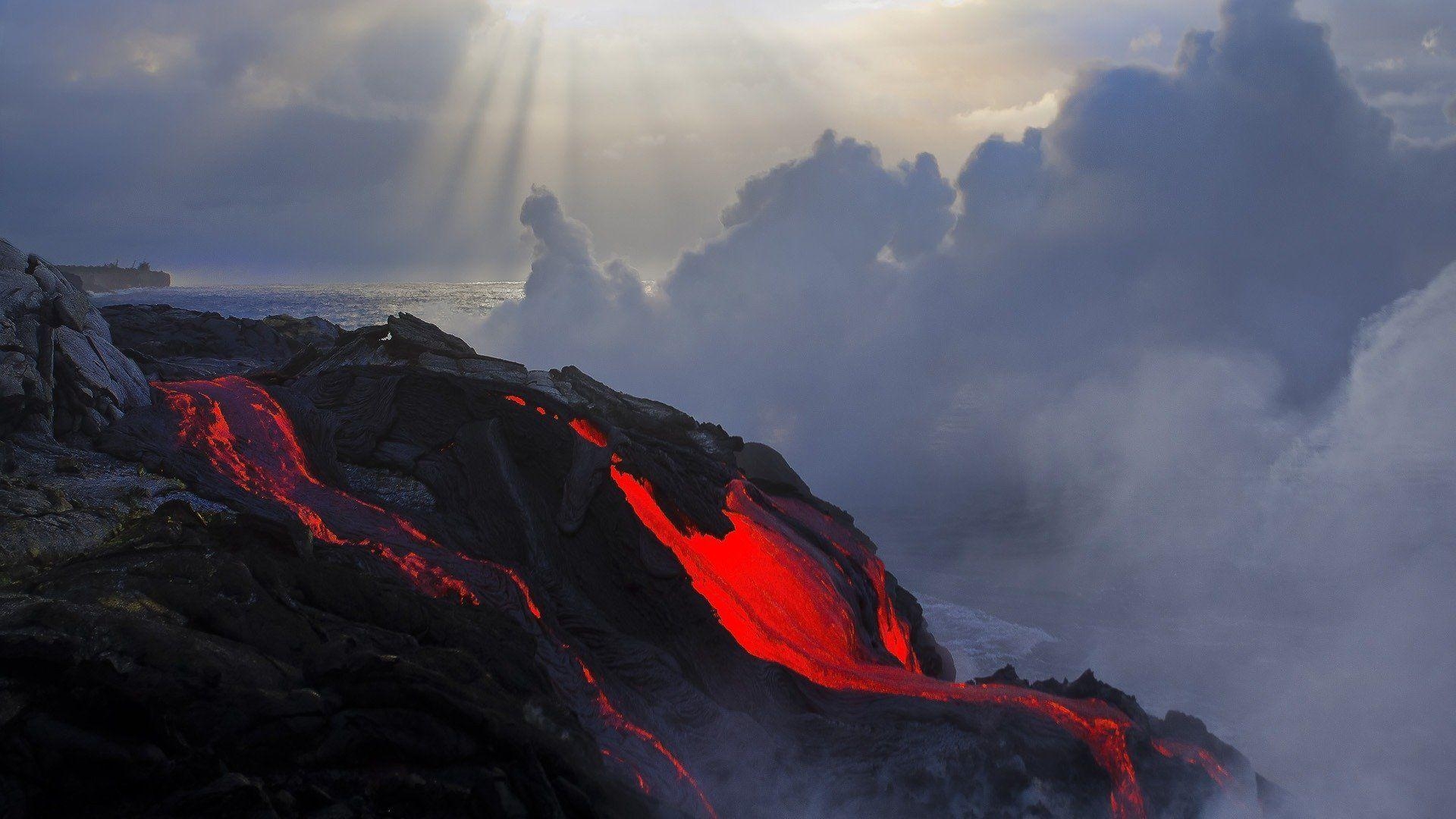 1920x1080 eruption lava temp flowers magma HD wallpaper, Desktop