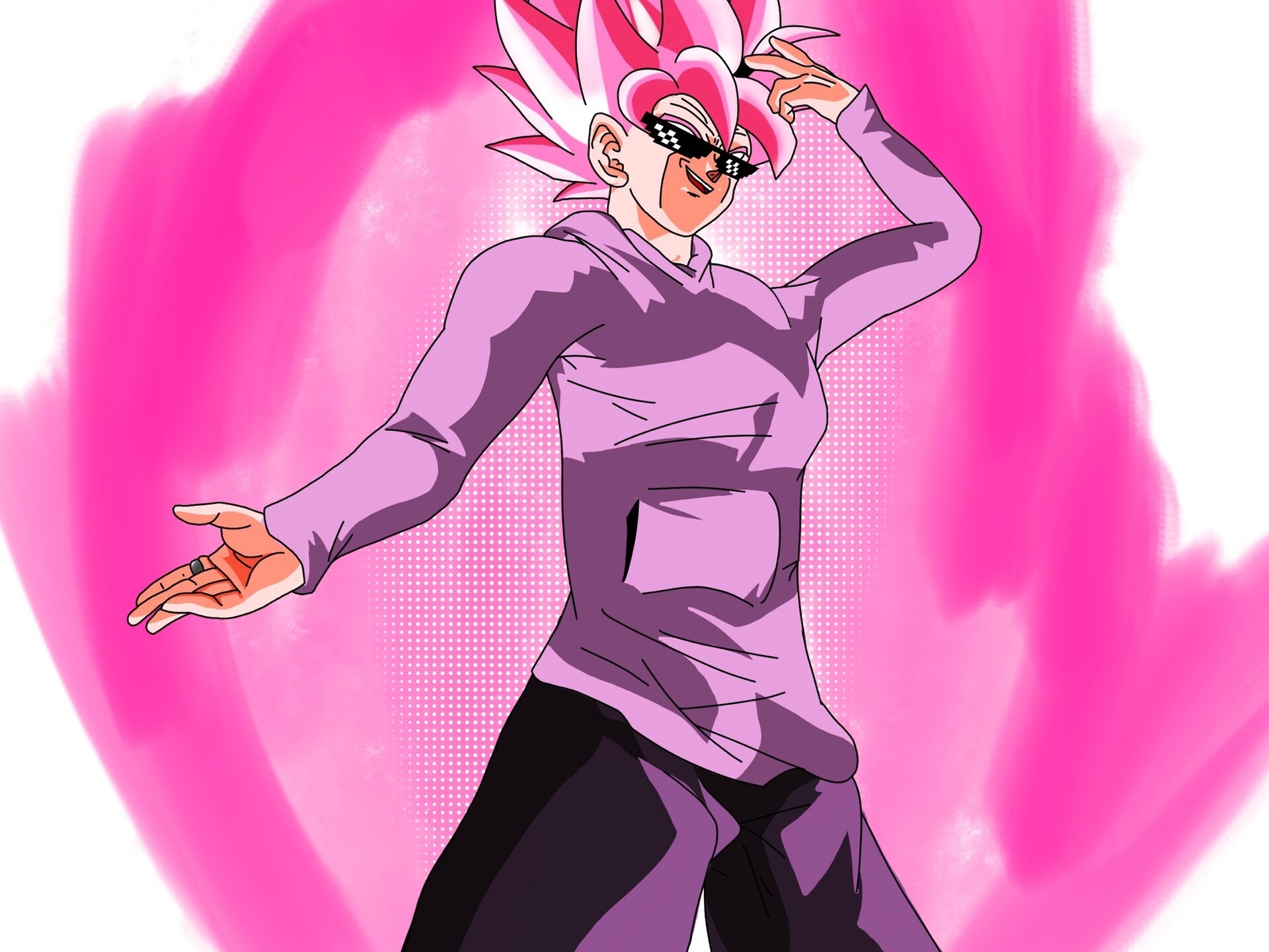 1920x1440 Super Saiyan Rosé Goku Black (Drip), Desktop