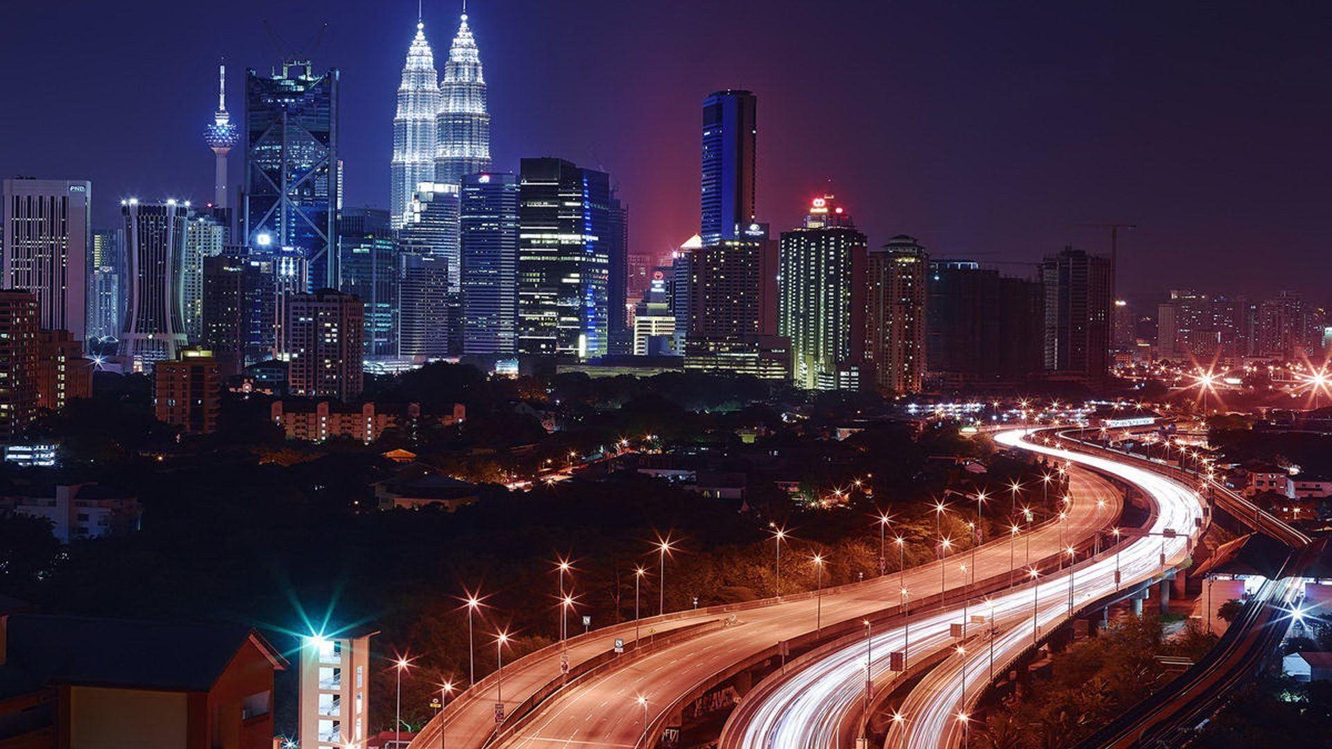 1920x1080 Kuala Lumpur At Night Malaysia HD Wallpaper For Deskx1200, Desktop