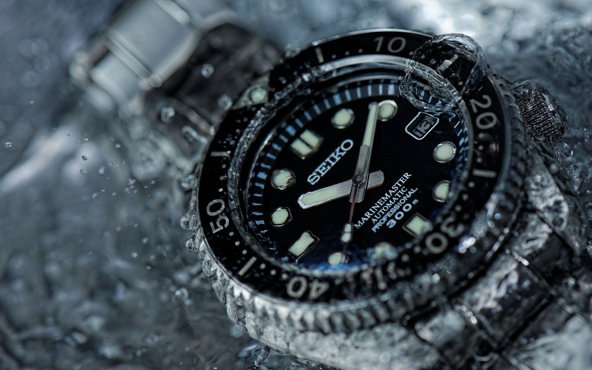 1920x1200 Wallpaper Seiko watch, water  HD Picture, Image, Desktop