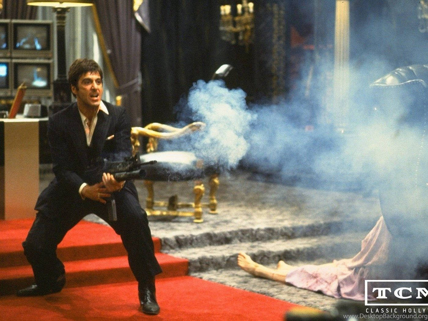 1400x1050 Download Scarface Tony Montana Little Friend Wallpaper, Desktop