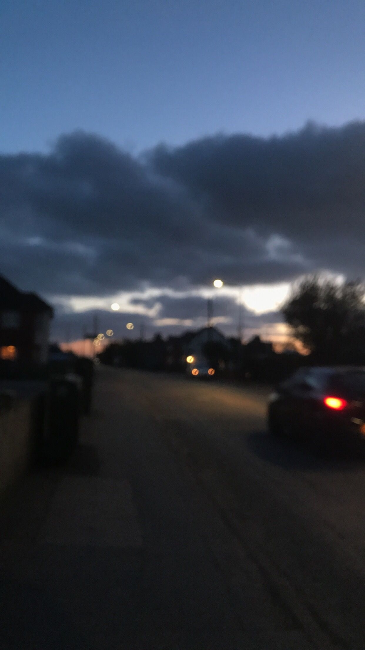 1250x2210 Late night walk ;) #Night #Clouds #Calm #Lights #Blurry #Cold, Phone