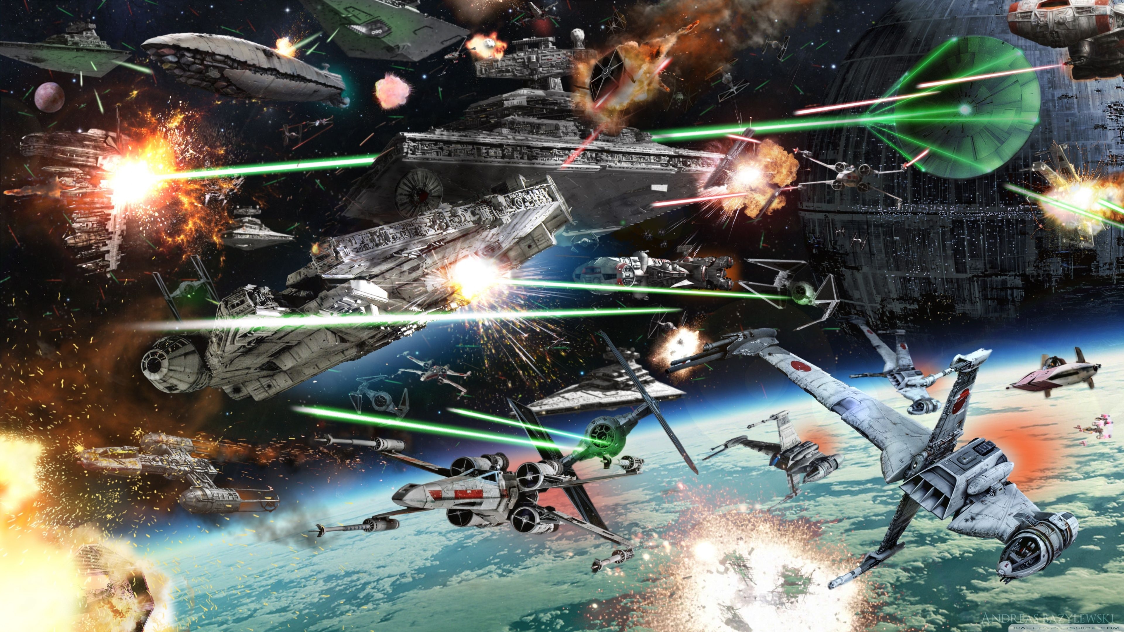 3840x2160 Star Wars Battle Wallpaper Free Star Wars Battle Background, Desktop