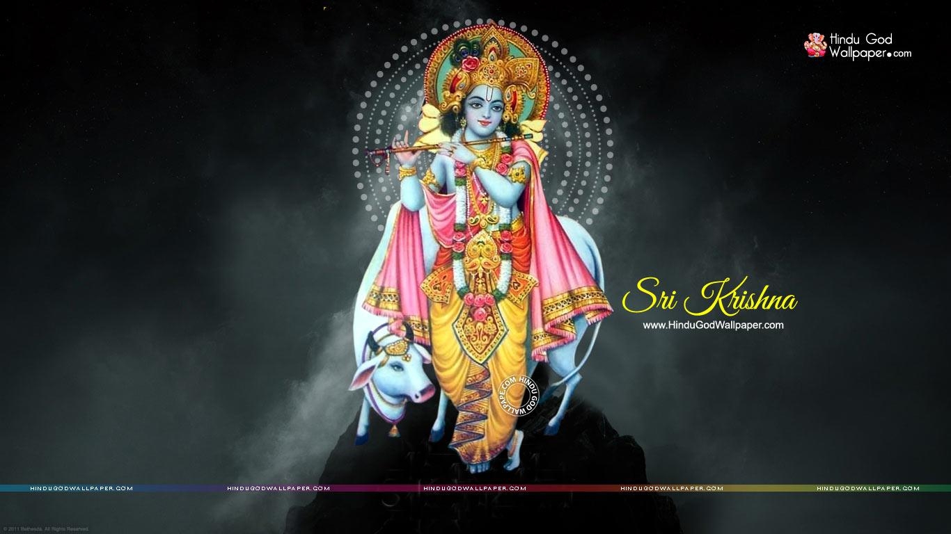 1370x770 Lord Krishna Wallpaper  HD Free Download, Desktop