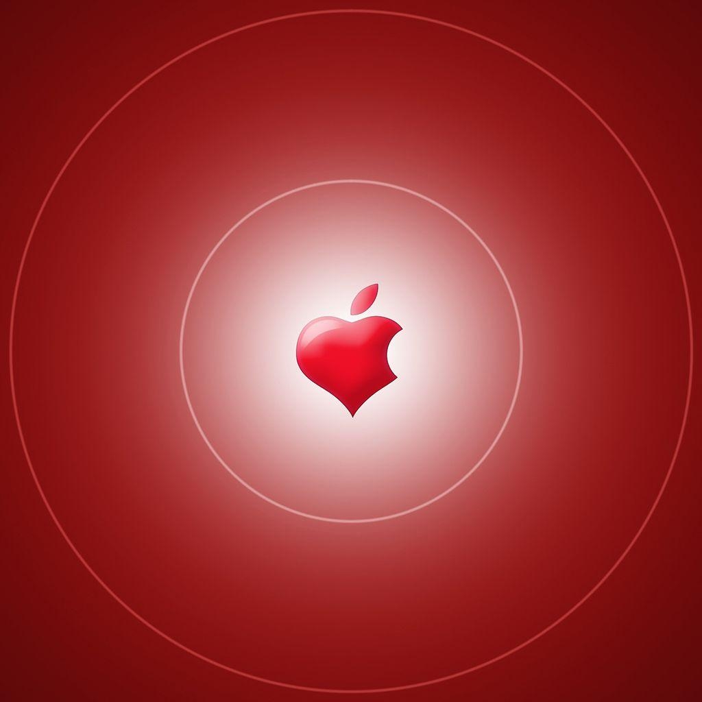 1030x1030 Wallpaper Weekend: Apple Logo Valentine's Walls for iPhone, Phone