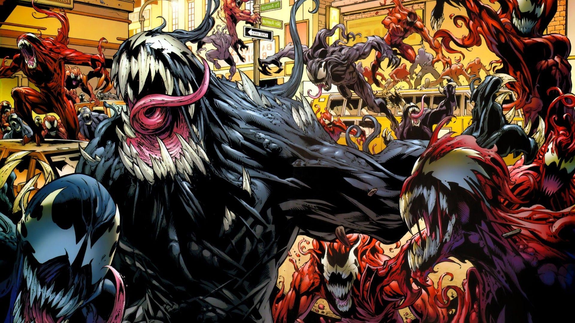 1920x1080 comics, Venom, Carnage Wallpaper HD / Desktop and Mobile Background, Desktop