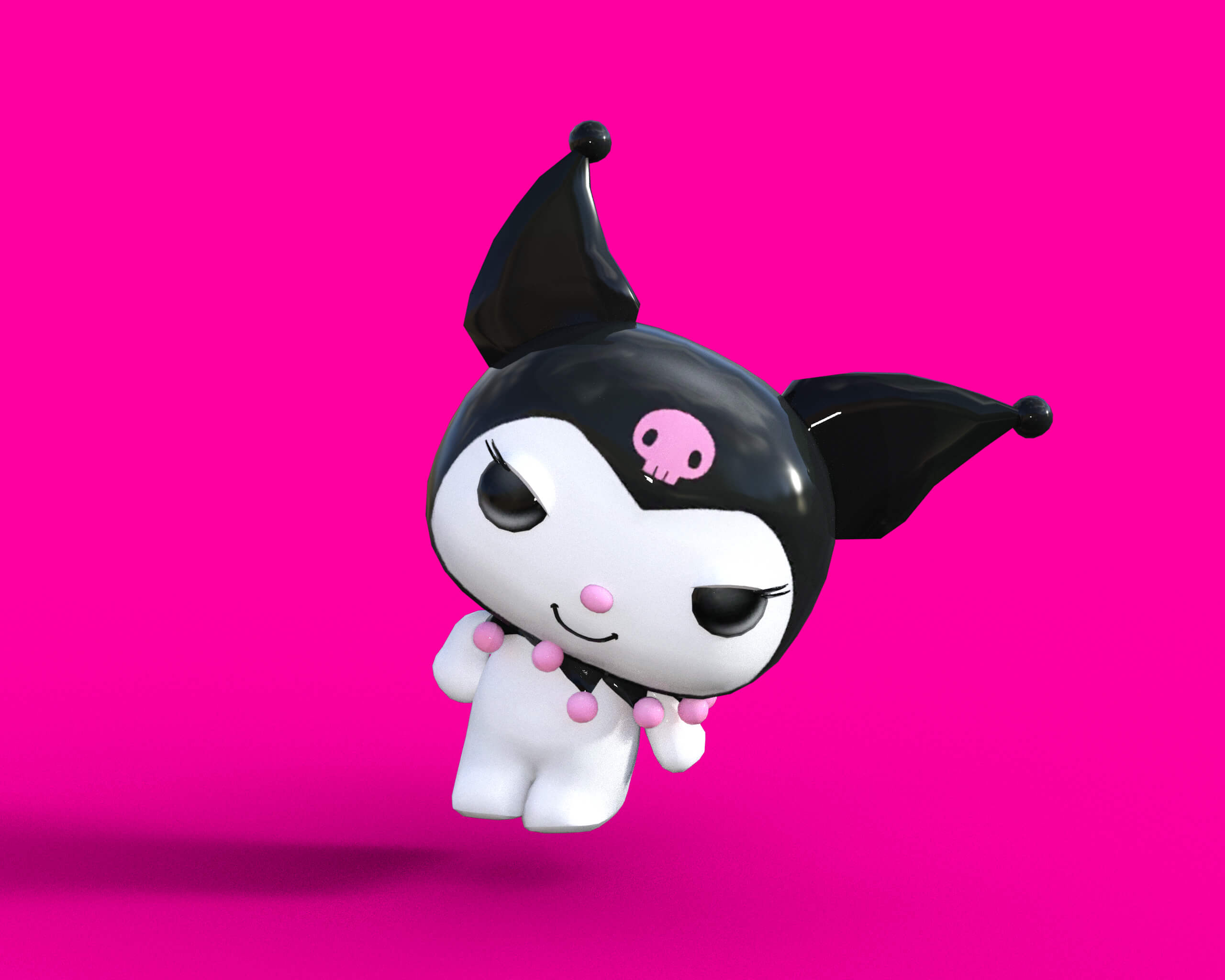 2560x2050 Kuromii Kuromi 3D Model, Desktop