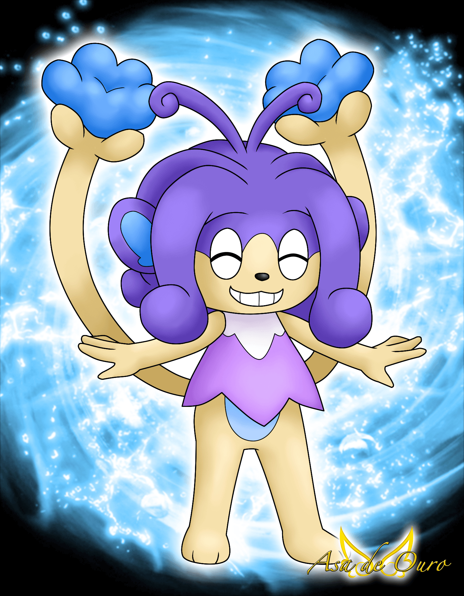 1500x1920 PokeFusion: Ambipom + Simipour, Phone