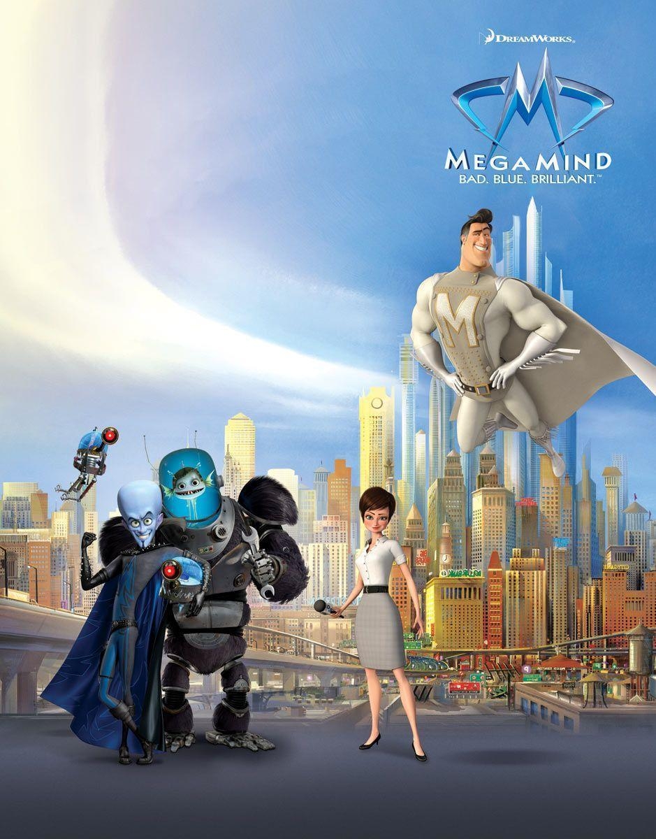 940x1200 Megamind, Metro Man, Roxanne, Minion and Tighten Desktop Wallpaper, Phone