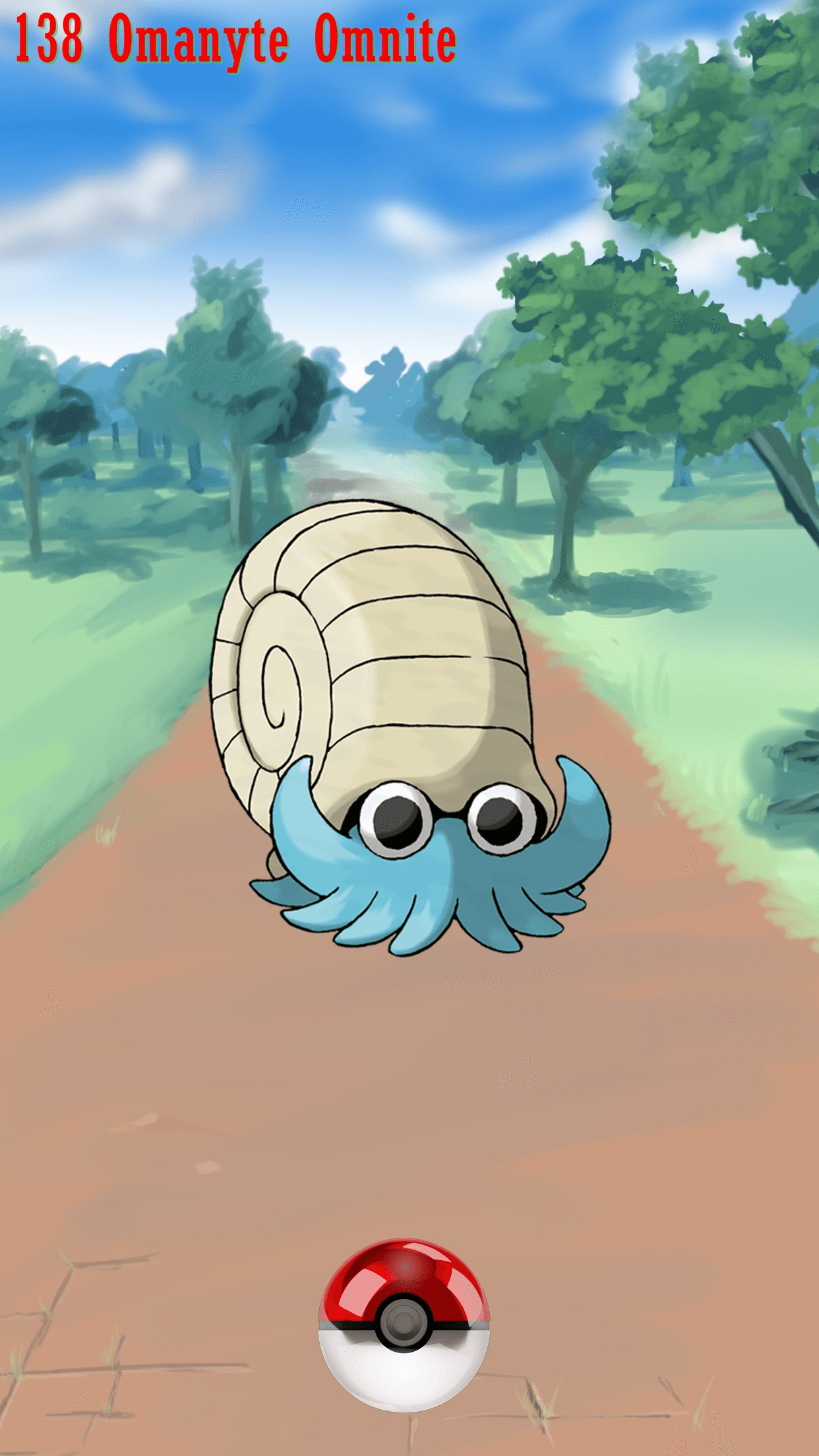 1250x2210 Street Pokeball Omanyte Omnite, Phone