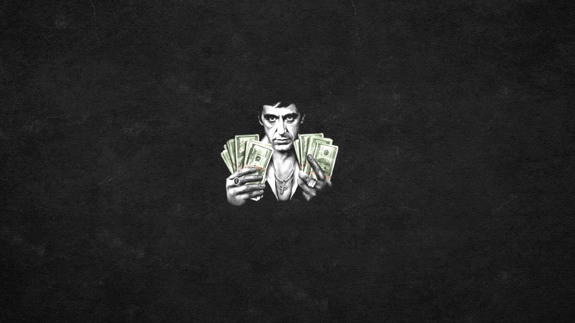 1920x1080 scarface tony montana al pacino black background Wallpaper HD / Desktop and Mobile Background, Desktop