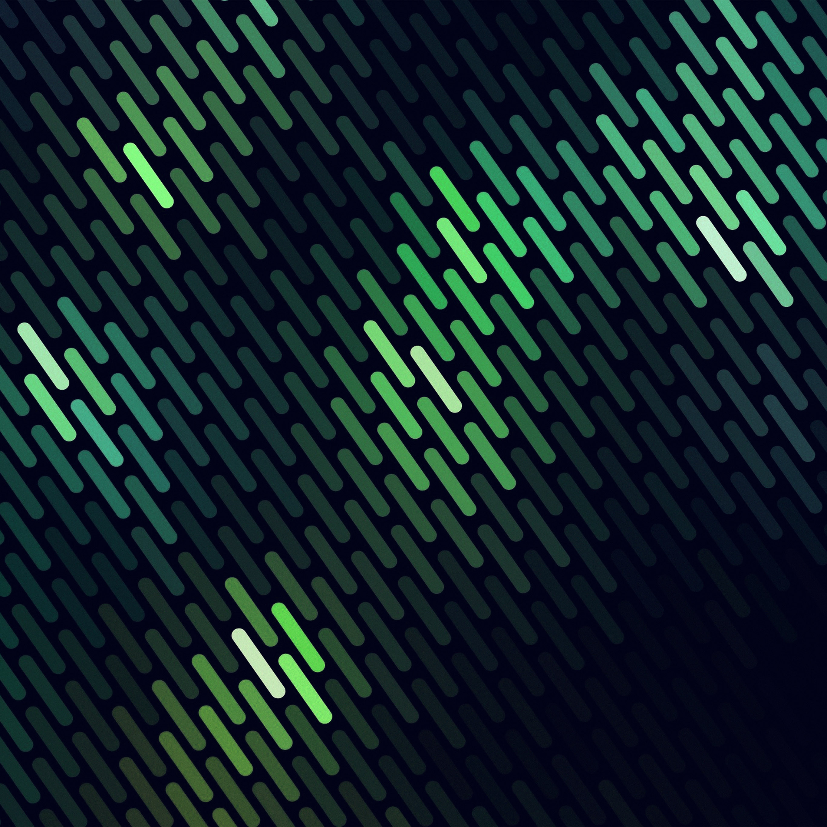 2740x2740 Abstract Green Dots Lines Pattern Wallpaper, Phone