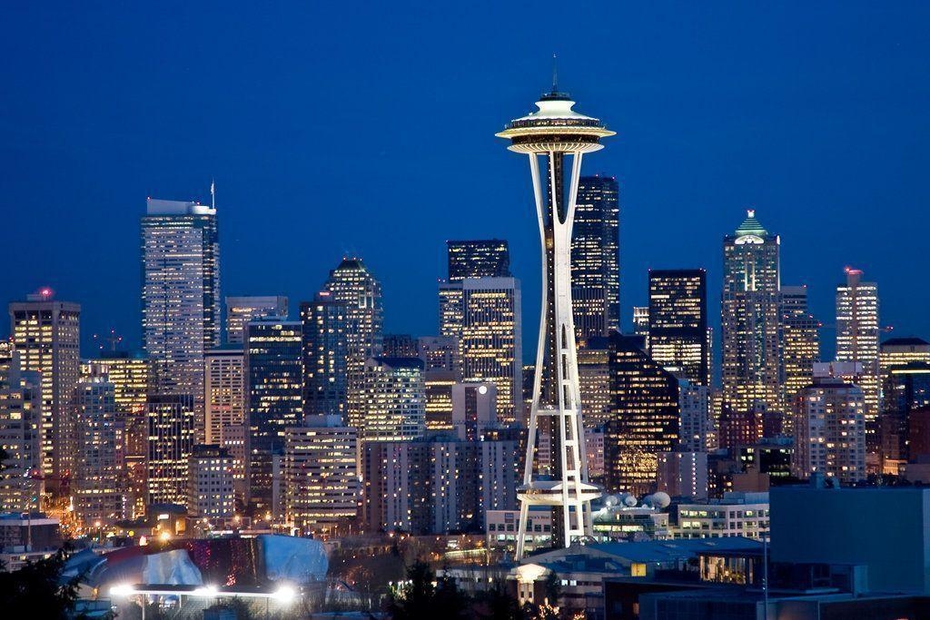 1030x690 Seattle Skyline At Twilight 1, Desktop