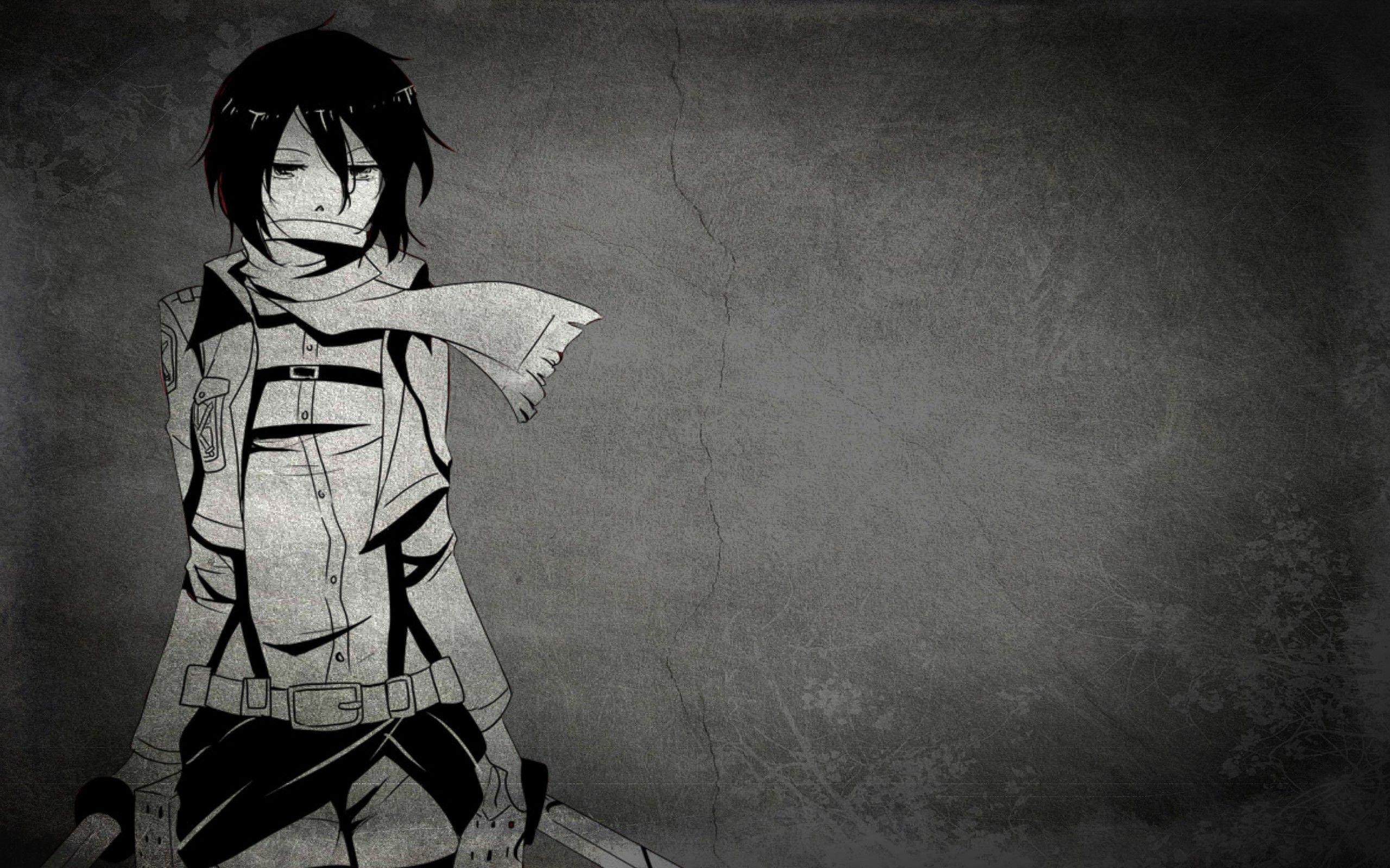 2560x1600 Cool Black and White Anime Wallpaper Free Cool Black and White Anime Background, Desktop