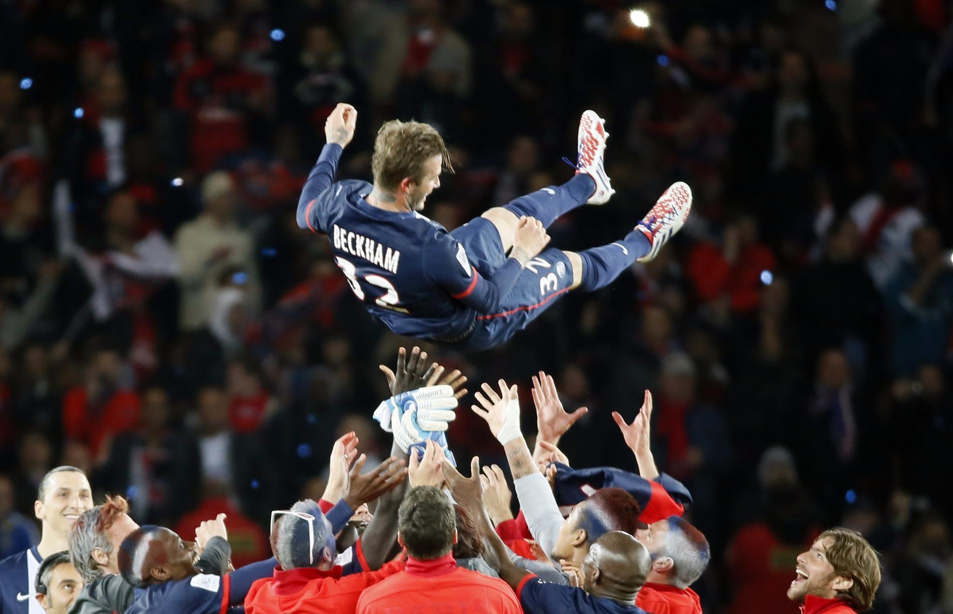 1900x1230 David Beckham PSG League 1 Champions 2013 HD Wallpaper, Desktop