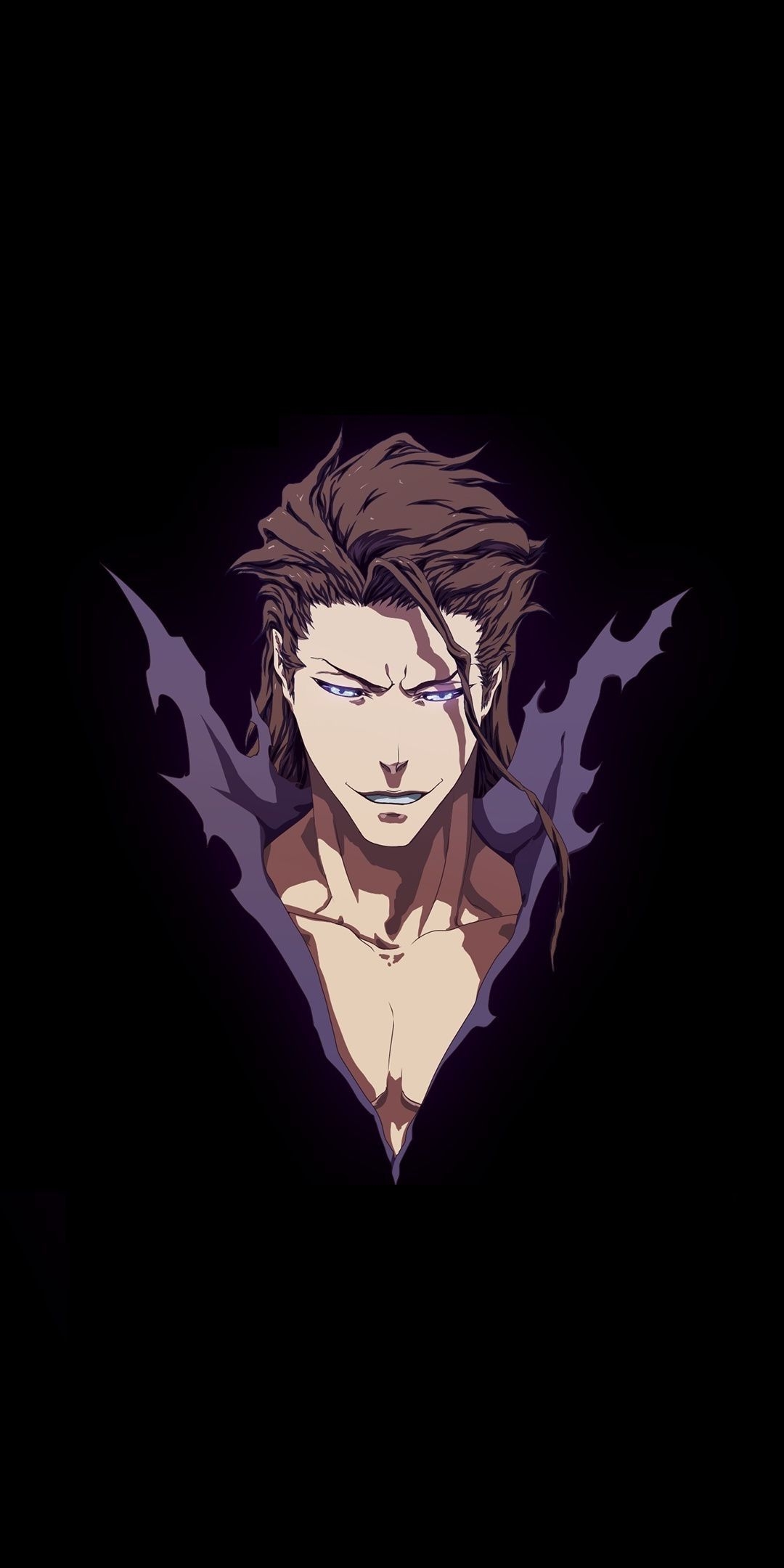 1080x2160 Sōsuke Aizen, Bleach, minimal, artwork,  wallpaper. Aizen, Bleach personagens, Sousuke aizen, Phone