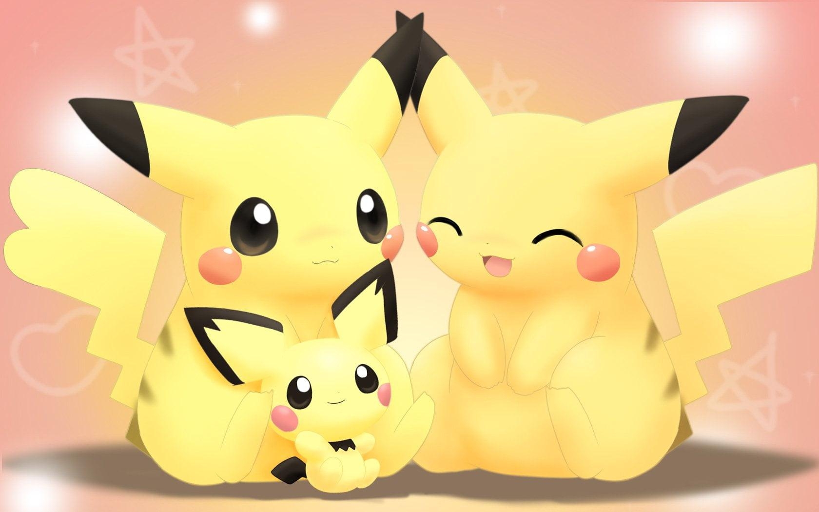 1680x1050 Pikachu Pokemon Cute Face Creative Cartoon HD Wallpaper, Desktop