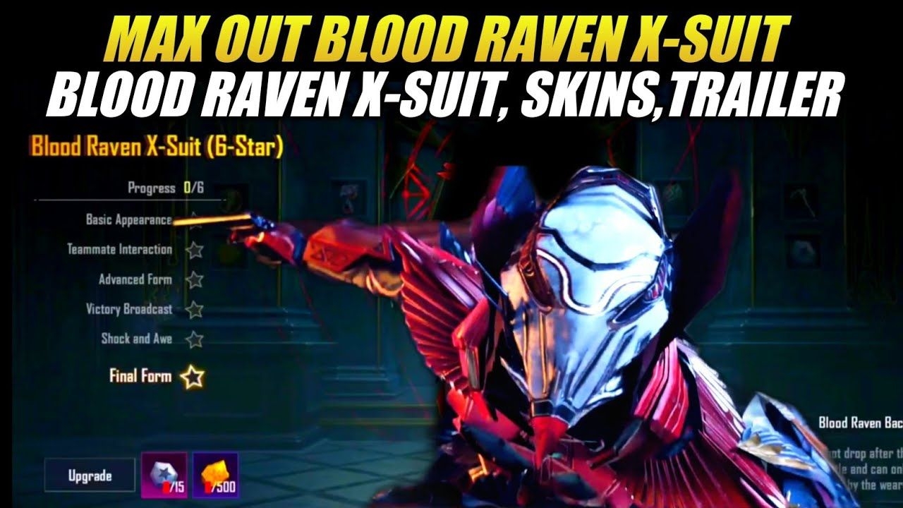 1280x720 NEW UPGRADABLE BLOOD RAVEN X SUIT, SKINS, ENTRY EMOTE & TRAILER IN PUBG MOBILE, Desktop